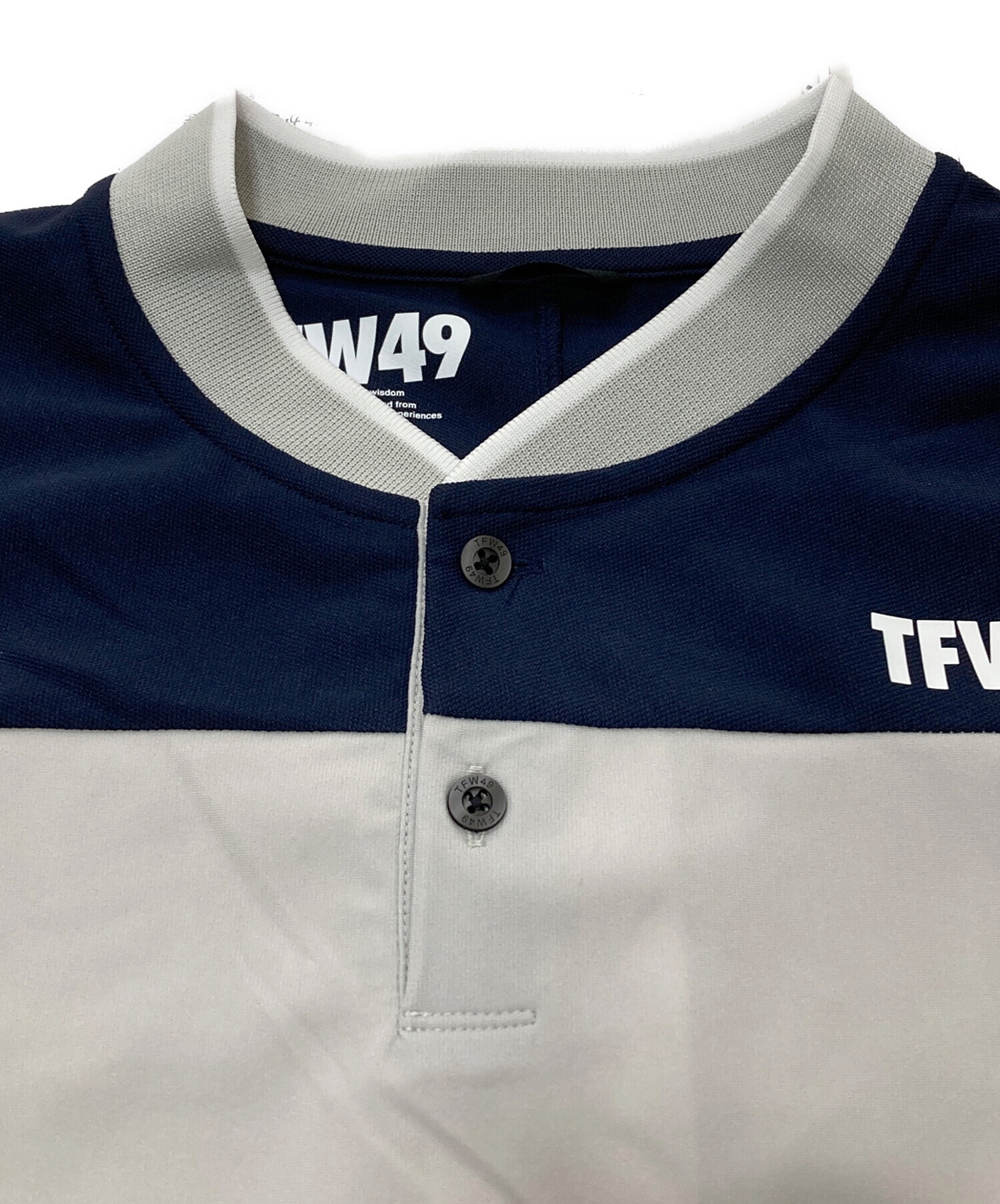 【新品未使用】TFW49 KNIT POLO XLサイズ TFW49 TFW49 KNIT POLO ニット ポロシャツ 長袖 メンズ ゴルフ ゴルフ