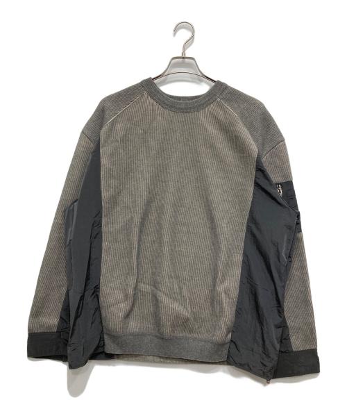 中古・古着通販】JUUN.J (ジュン・ジー) 切替ニット グレー サイズ:L