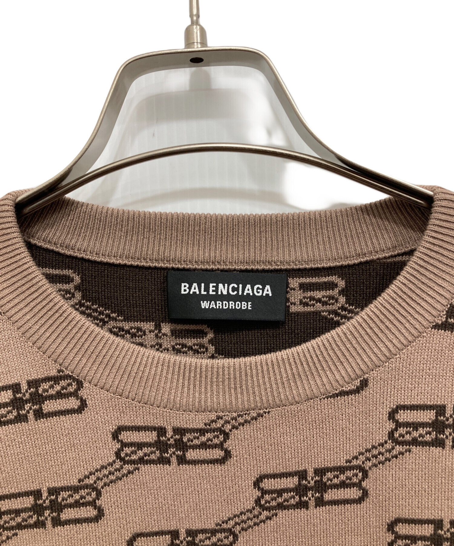 中古・古着通販】BALENCIAGA (バレンシアガ) BBロゴ総柄ニット