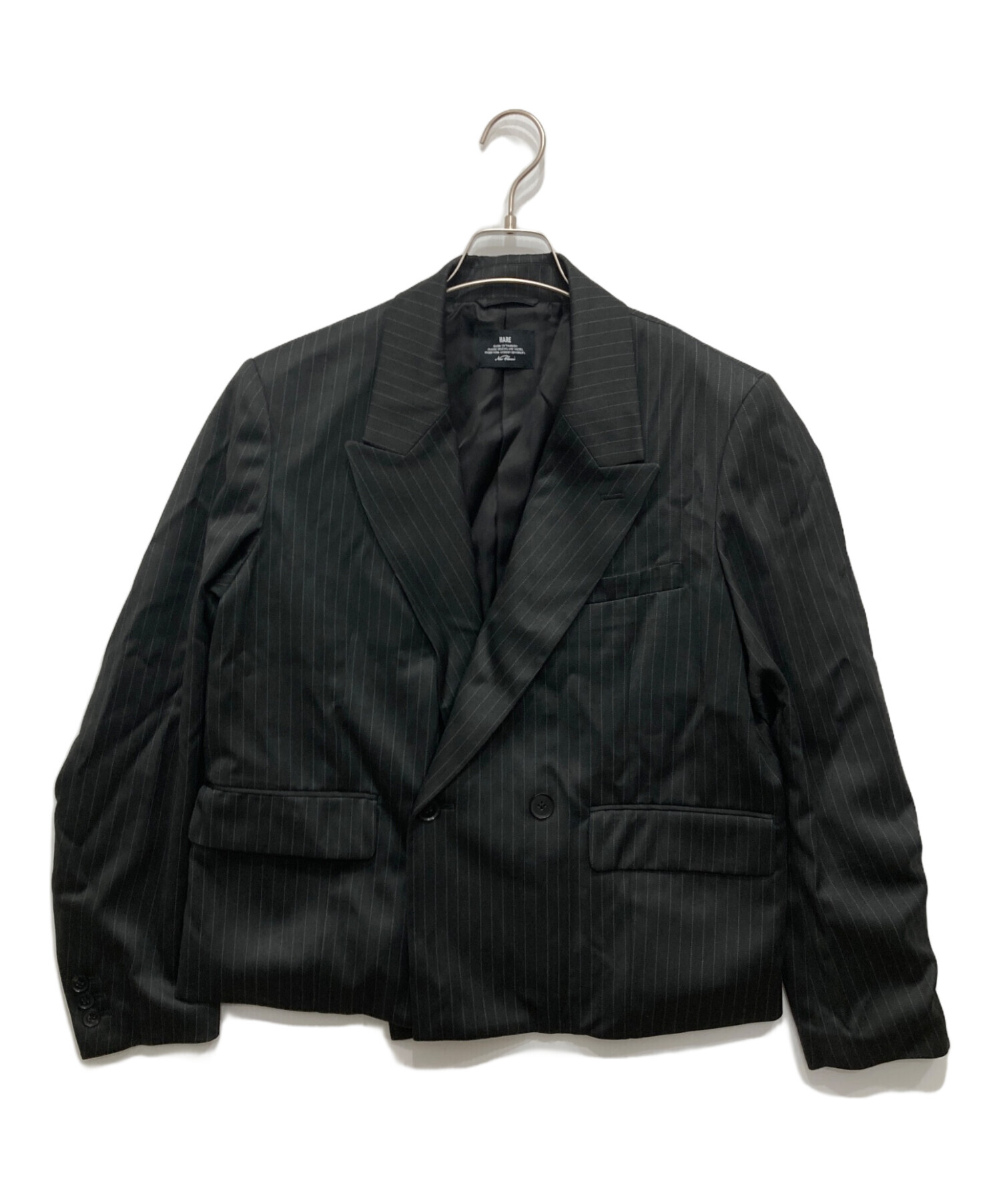 中古・古着通販】HARE (ハレ) テーラードジャケット ブラック サイズ:S