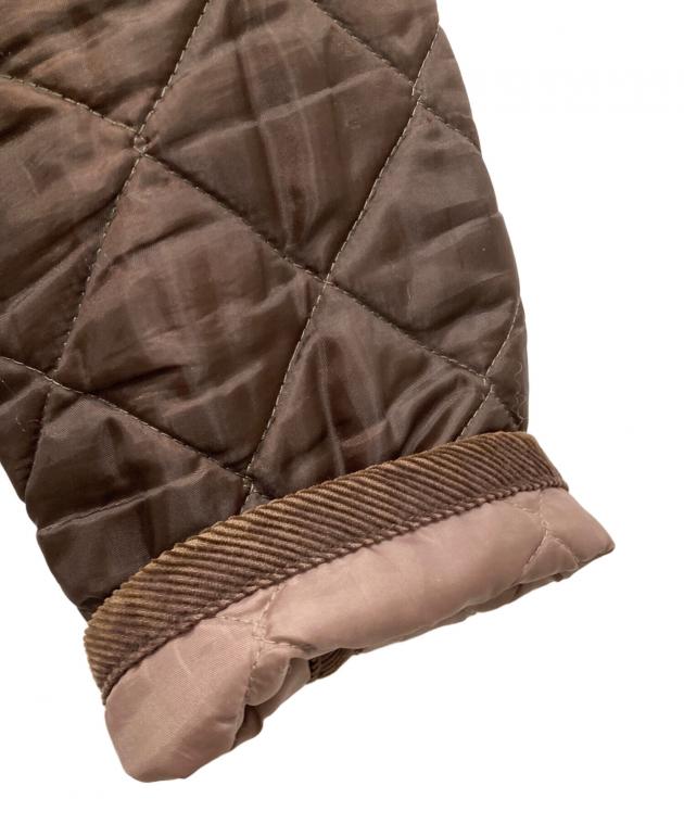 LAVENHAM キルティングジレ サイズ38 ブラウン 茶色 中古・古着通販】LAVENHAM (ラベンハム) キルティングジャケット