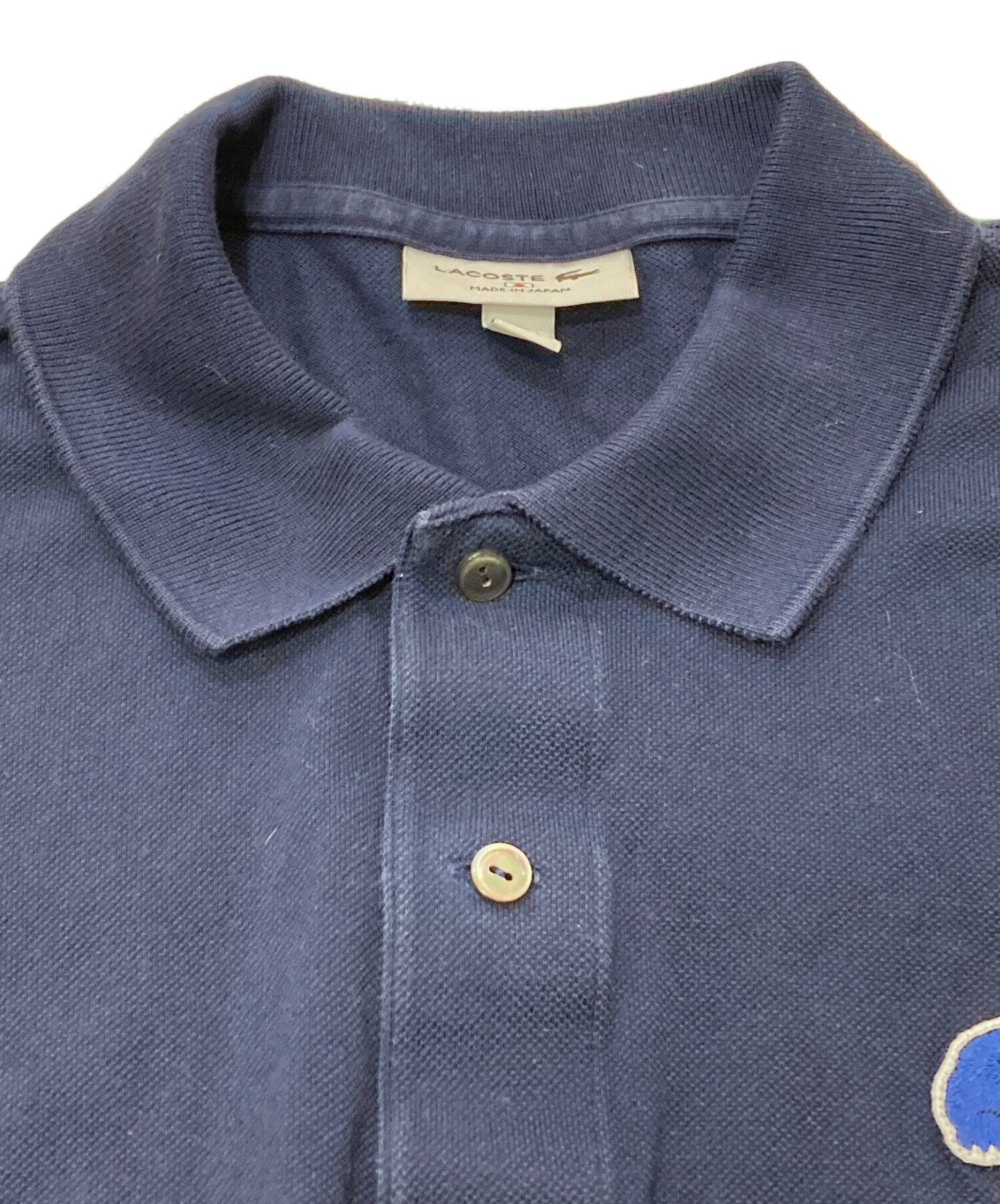 中古・古着通販】LACOSTE (ラコステ) カスタム ポロシャツ ネイビー
