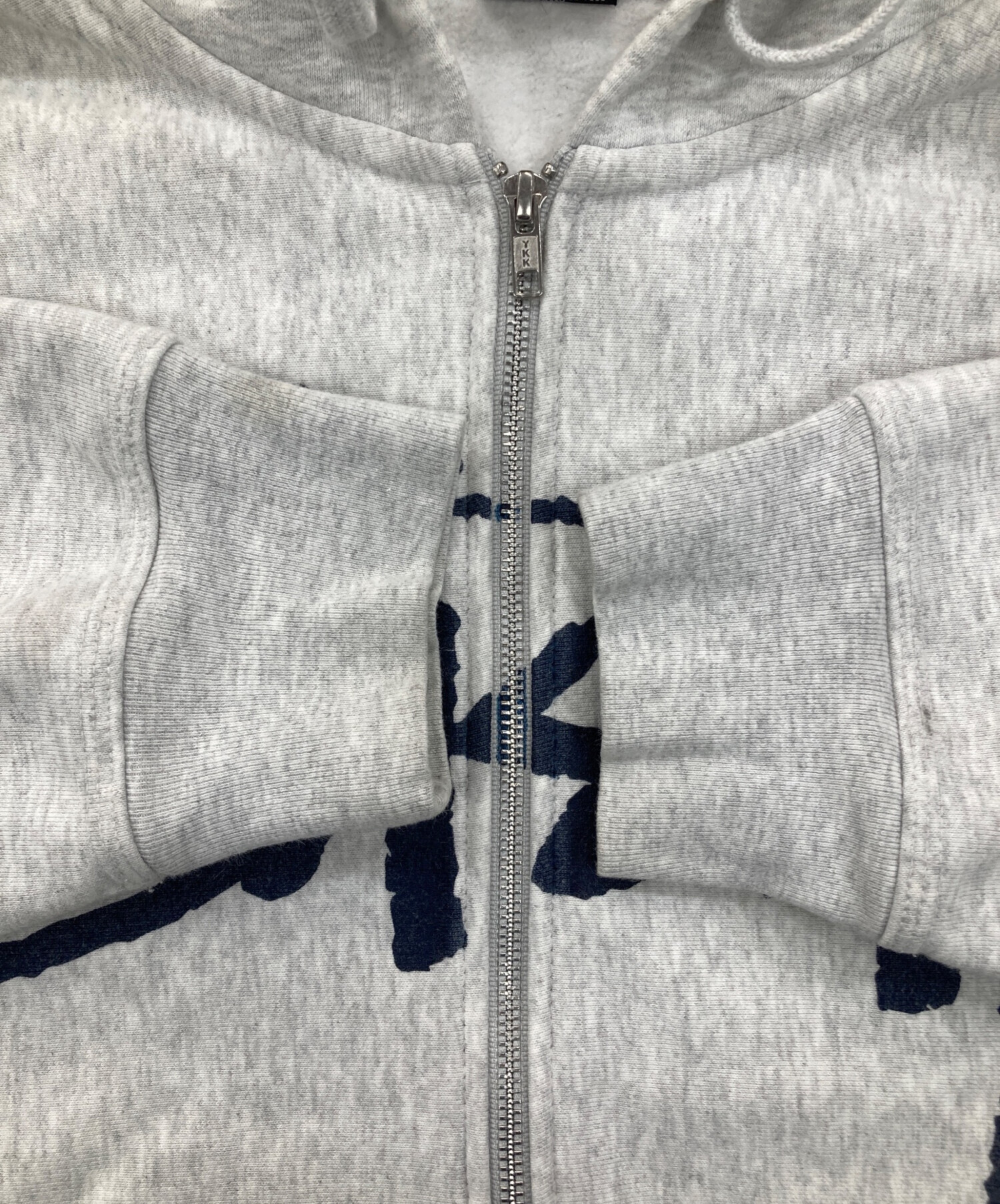 中古・古着通販】stussy (ステューシー) ジップパーカー グレー サイズ 
