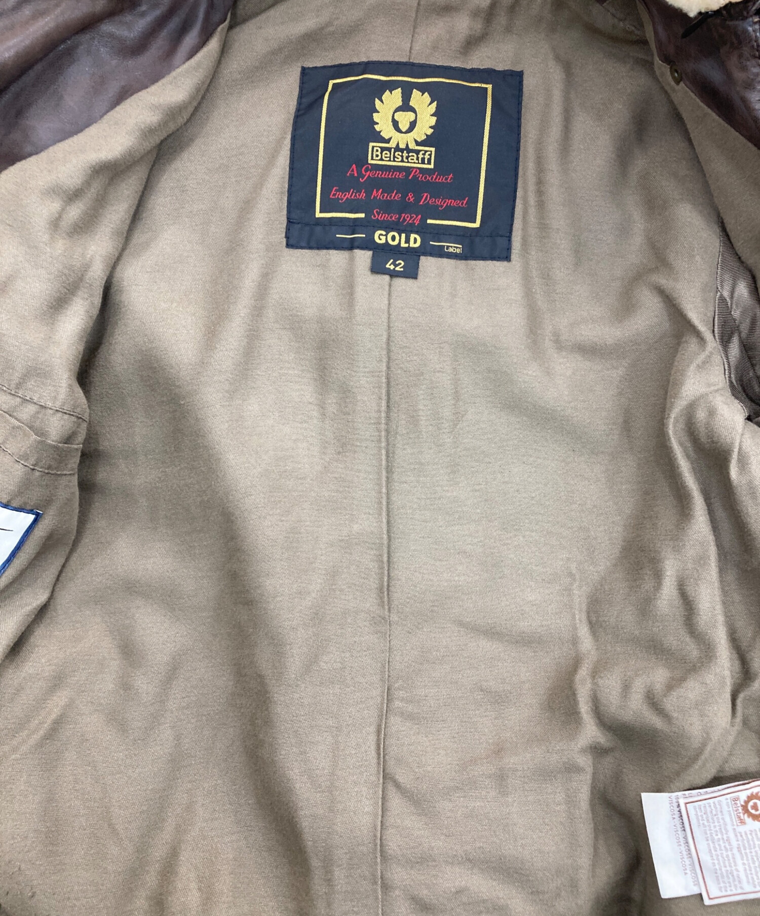 ベルスタッフ Belstaff 近年モデル ムートンジャケット ブルゾン 切替 