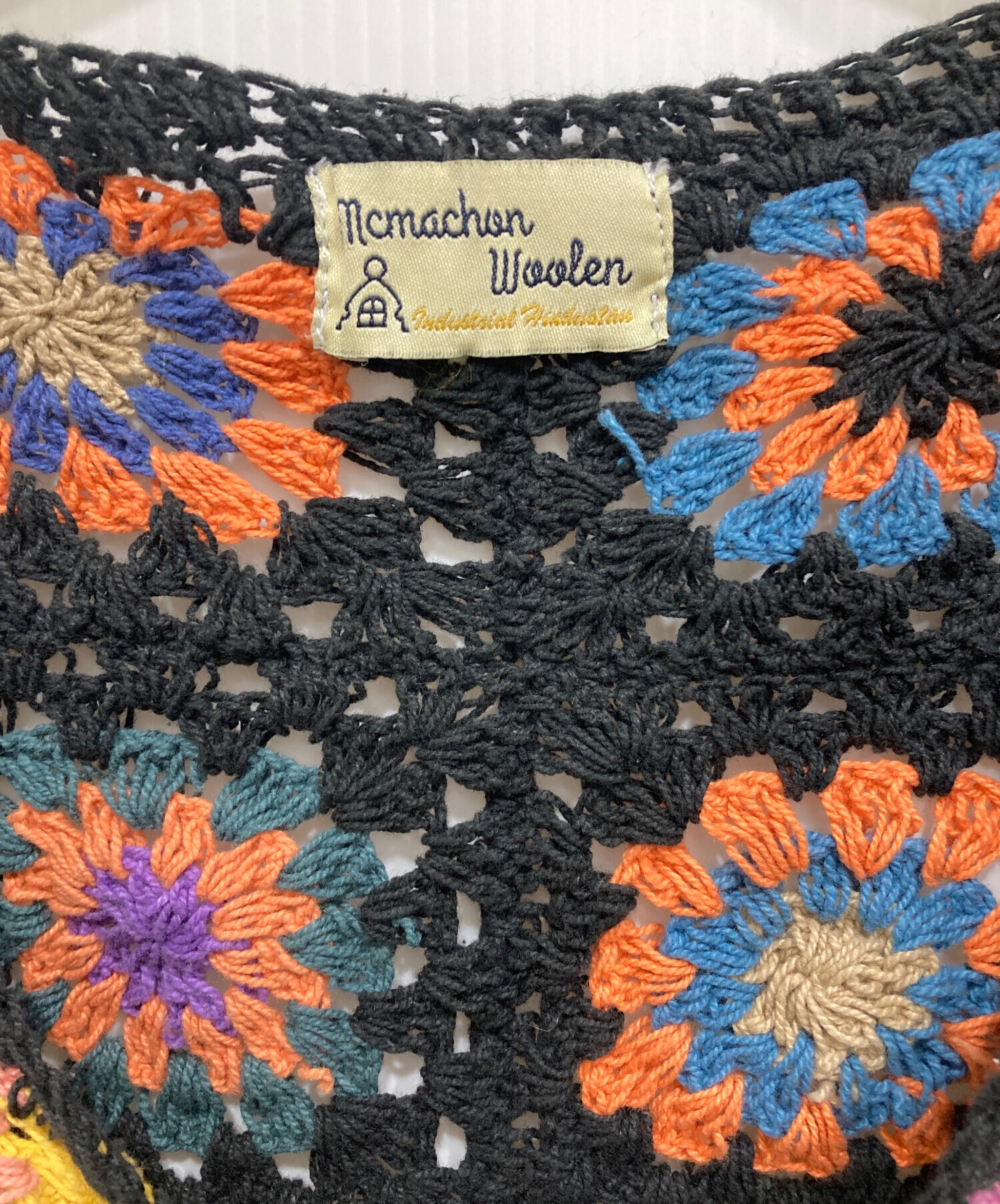 mcmachan woolen クロシェニットカーディガン 中古・古着通販】mcmachan woolen (マクマーンウーレン) クロシェ