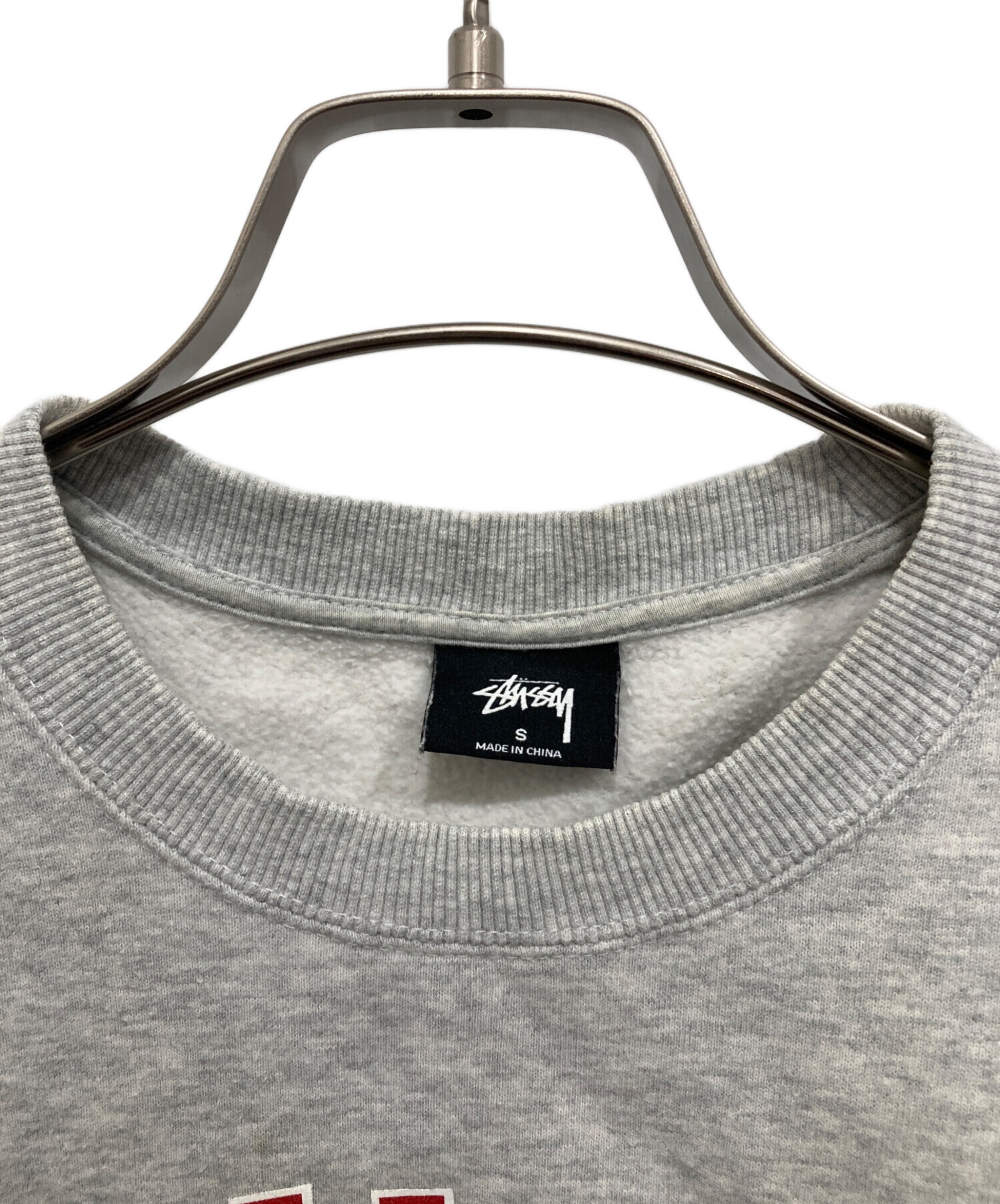 old stussy スウェット　半袖　古着 中古・古着通販】stussy (ステューシー) ロゴスウェット グレー サイズ