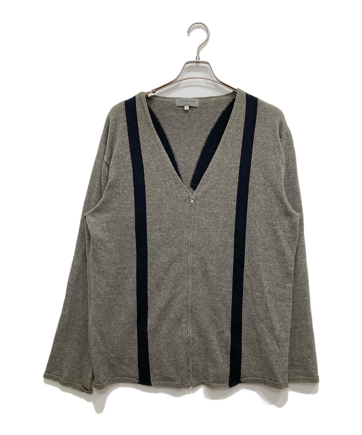 ヨウジヤマモト　ベストカーディガン 中古・古着通販】YOHJI YAMAMOTO (ヨウジヤマモト) サスペンダー柄