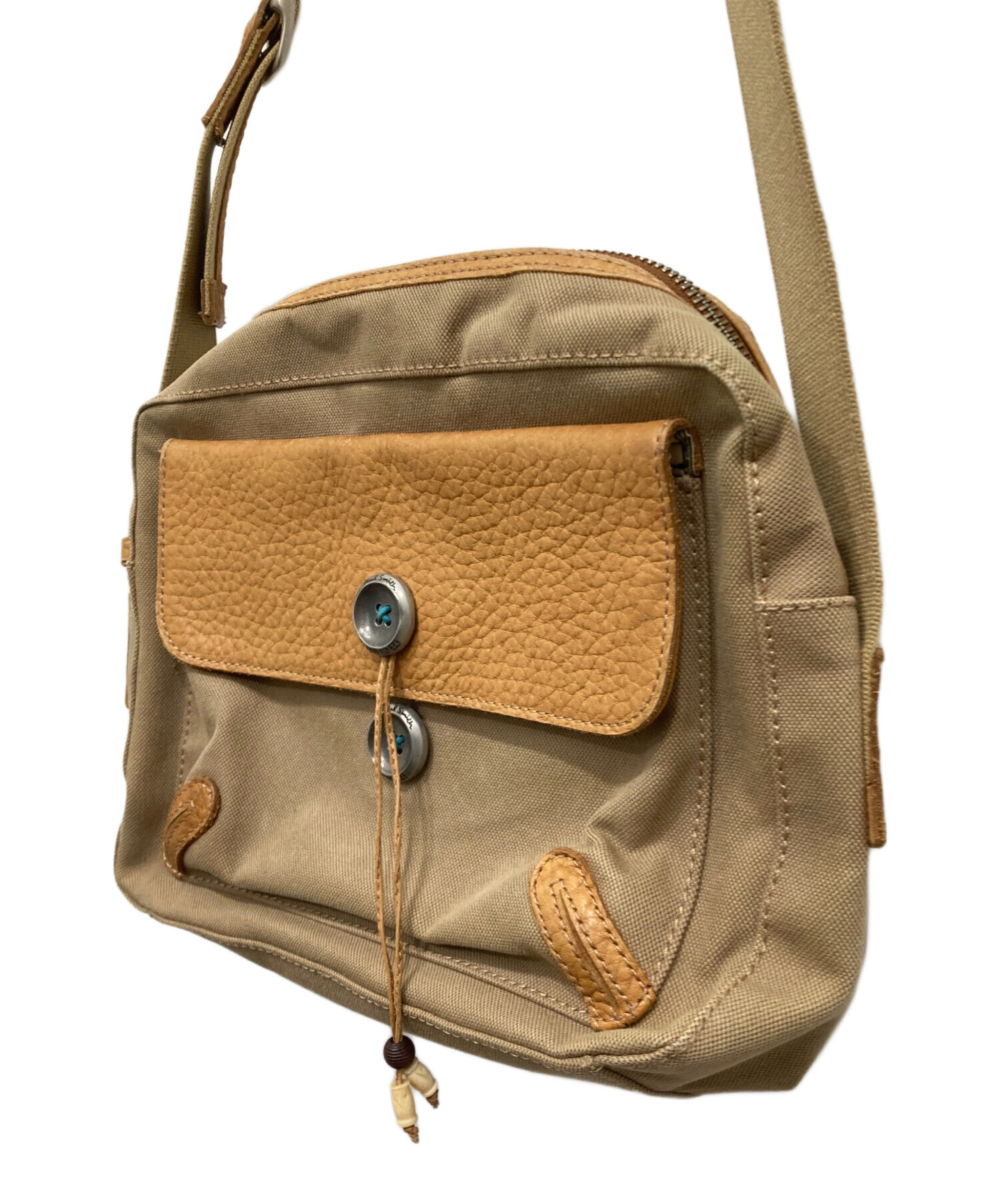 中古・古着通販】PAUL SMITH (ポールスミス) キャンバス×レザー