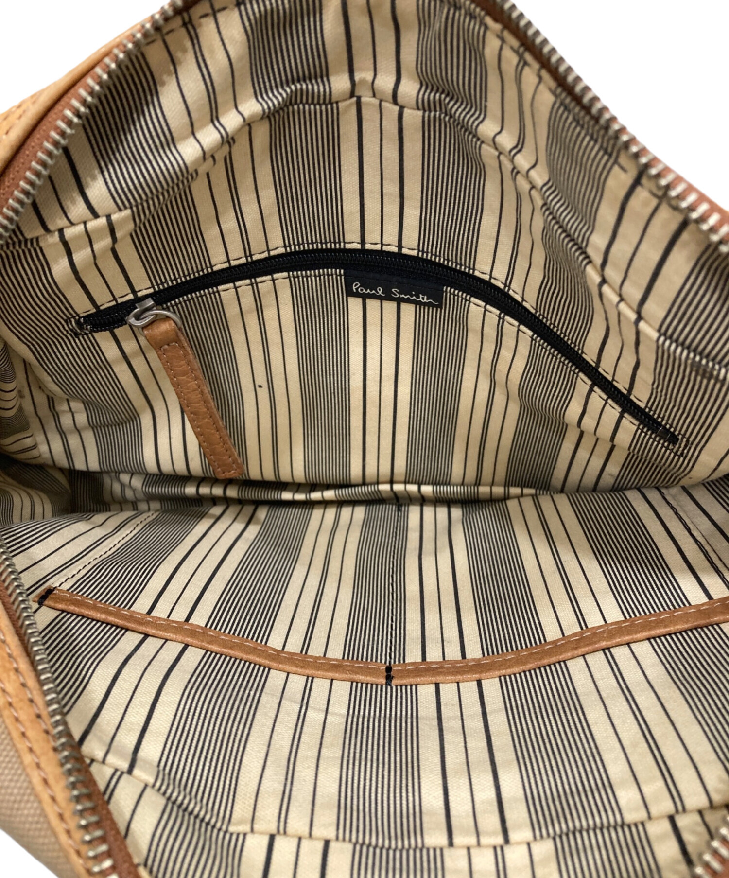 中古・古着通販】PAUL SMITH (ポールスミス) キャンバス×レザー