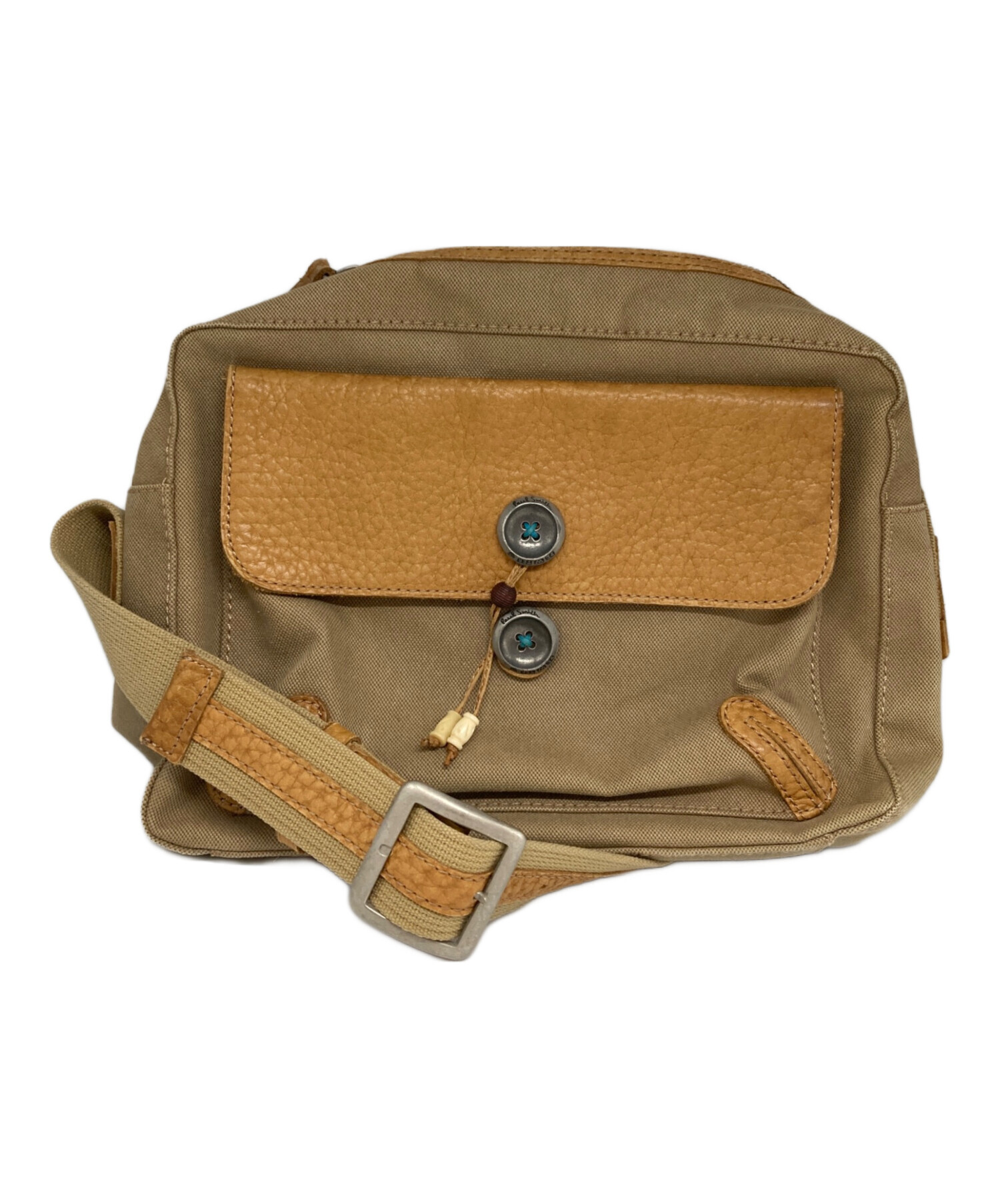 中古・古着通販】PAUL SMITH (ポールスミス) キャンバス×レザー