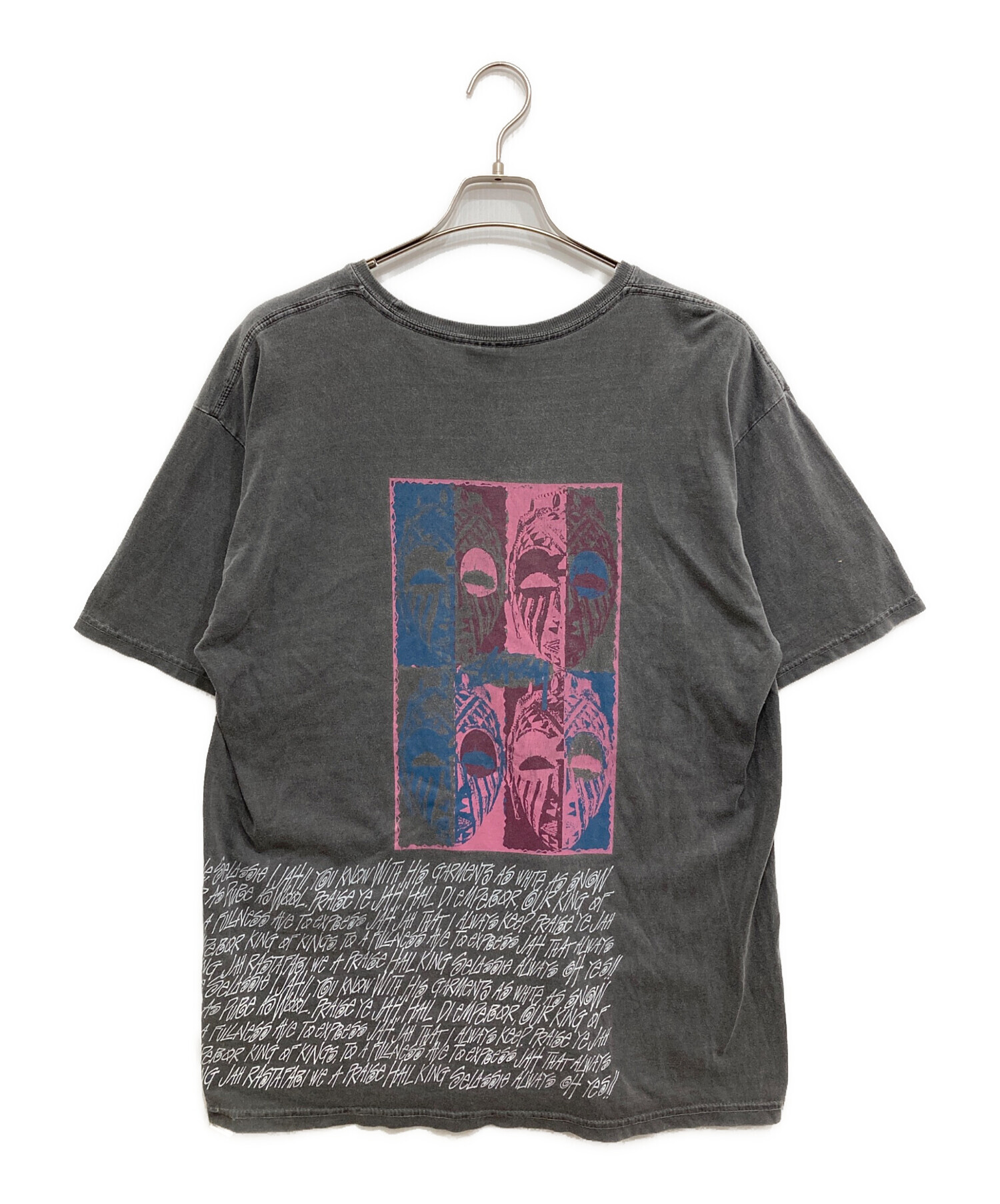 中古・古着通販】stussy (ステューシー) プリントTシャツ グレー 