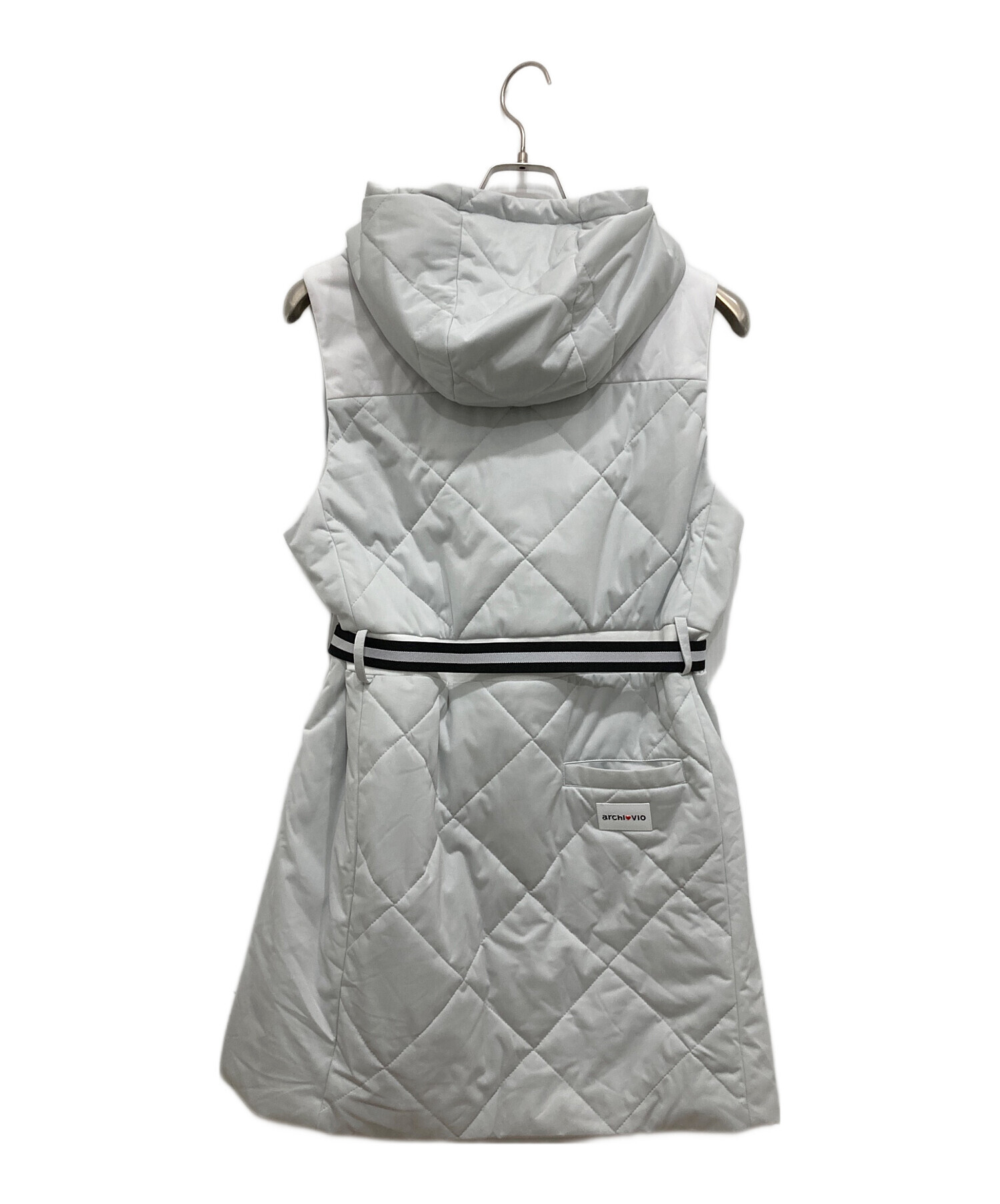 アルチビオ 中綿ベスト 千鳥格子 サイズ38 起毛千鳥格子柄ベスト|アルチビオ-アウトレット- - ゴルフウェアや婦人