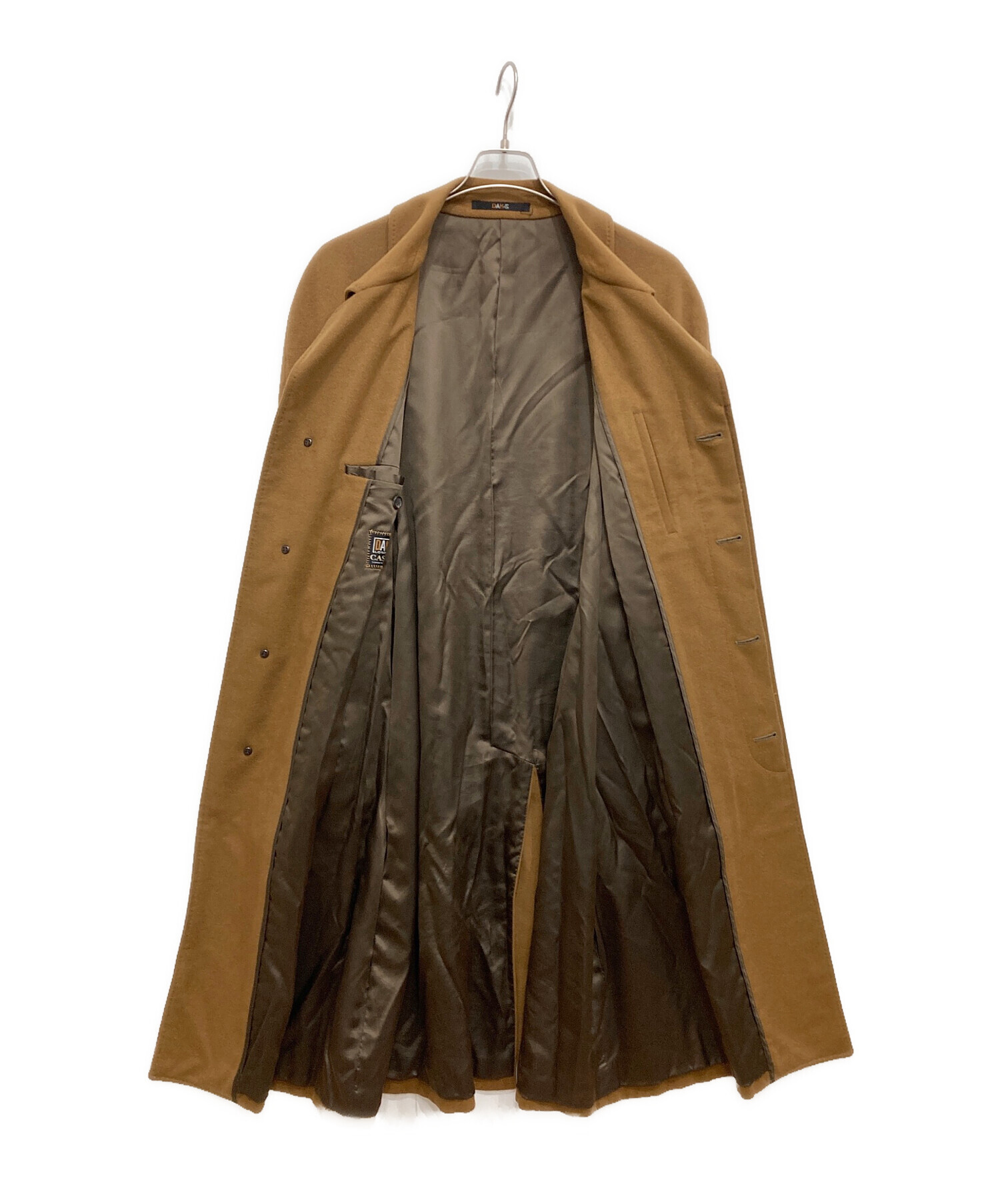 中古・古着通販】DAKS (ダックス) ステンカラーコート ブラウン サイズ