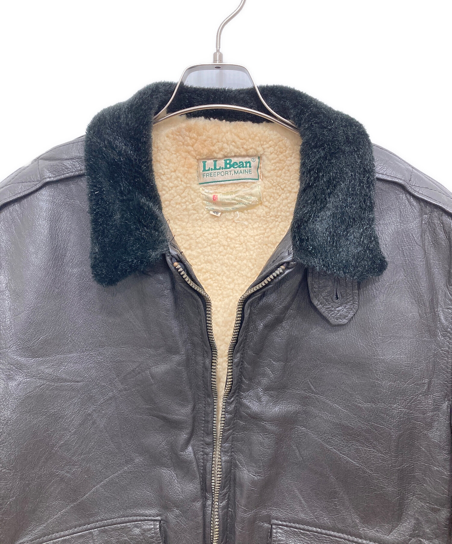 中古・古着通販】L.L.Bean (エルエルビーン) G-1 レザーフライト