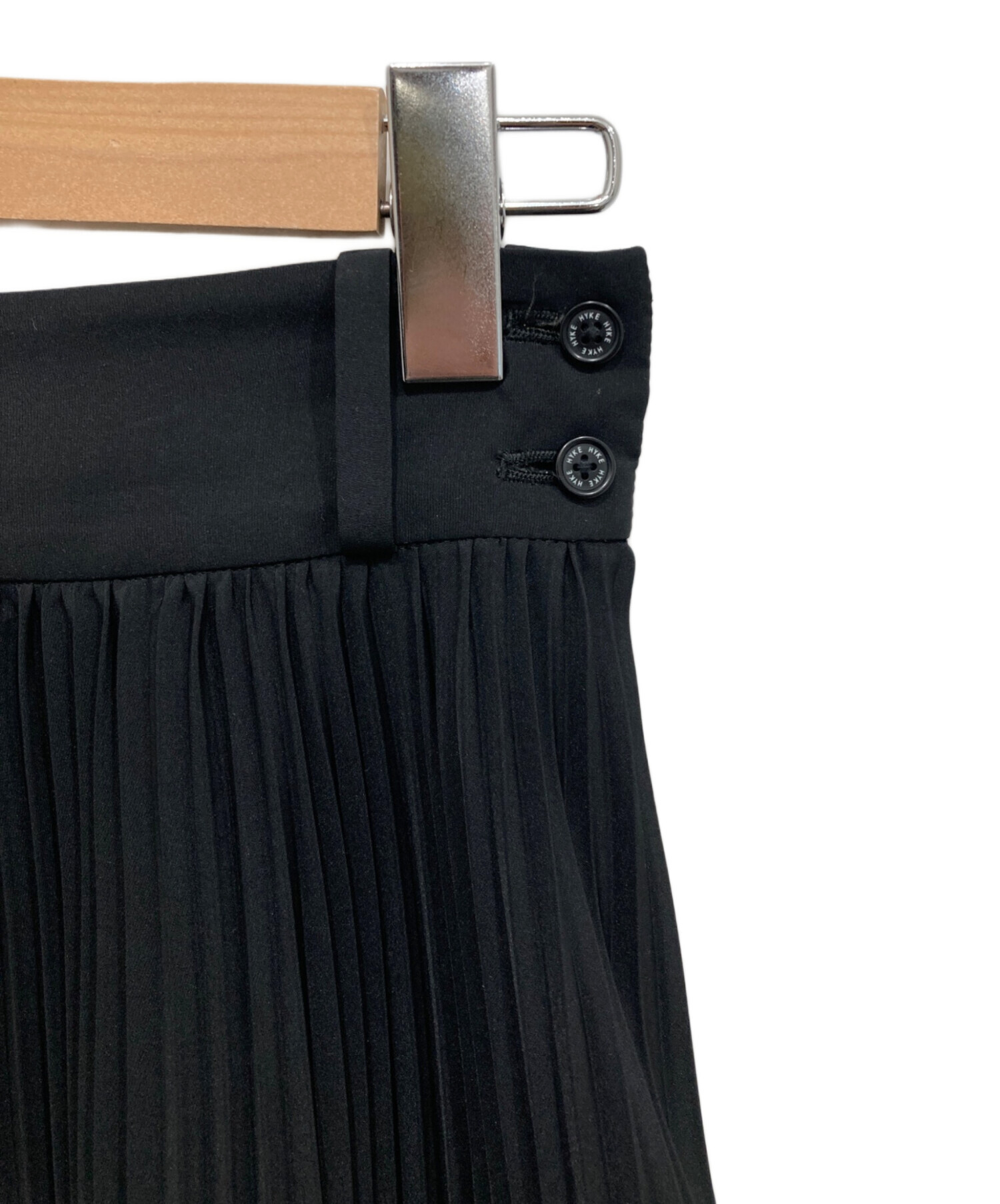 中古・古着通販】HYKE (ハイク) プリーツスカート ブラック サイズ:2