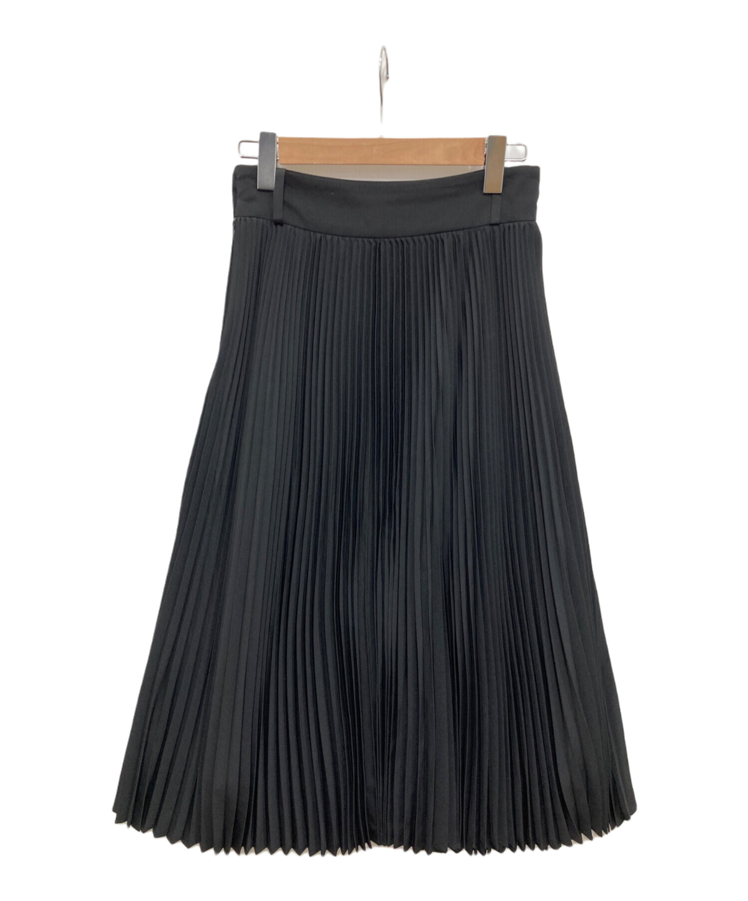 Hyke 完売人気商品チュールプリーツスカート1黒 中古・古着通販】HYKE (ハイク) プリーツスカート ブラック サイズ:2