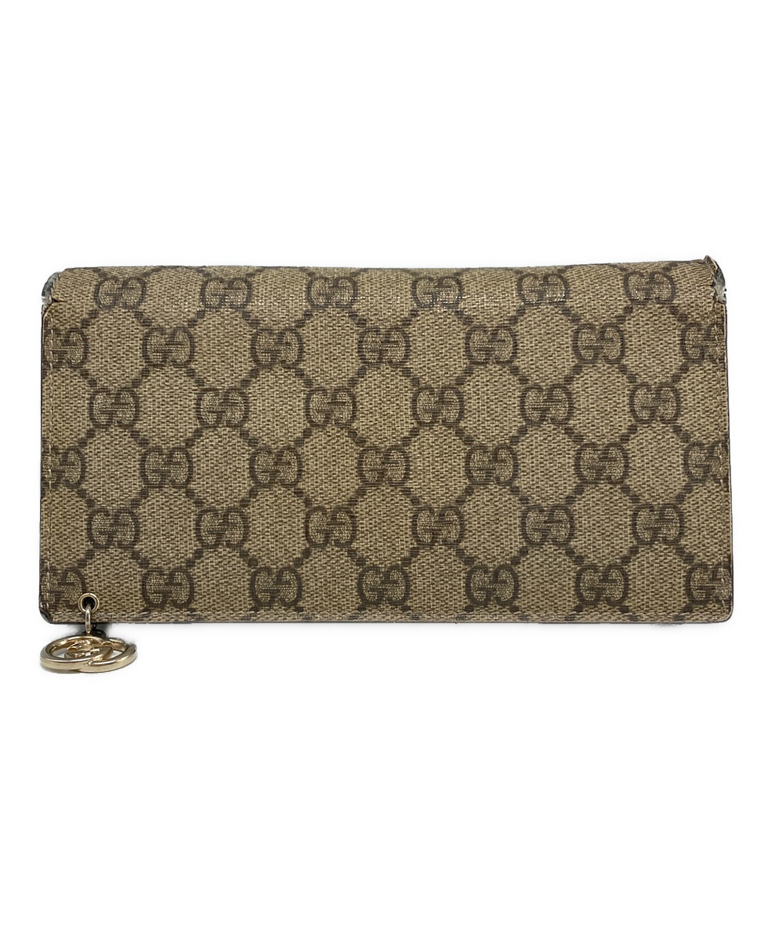 中古・古着通販】GUCCI (グッチ) GG柄 長財布 ベージュ｜ブランド 