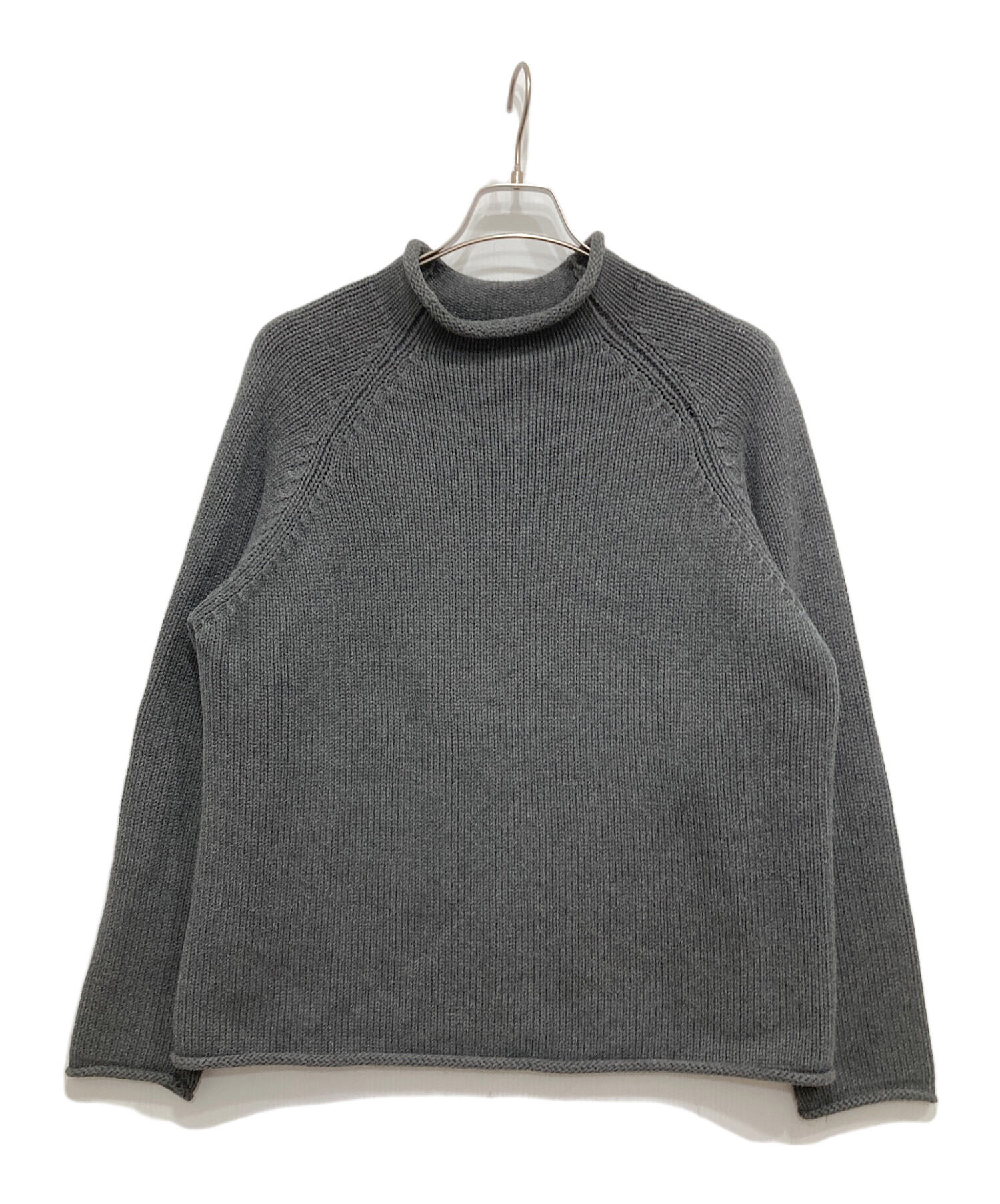 中古・古着通販】J.CREW (ジェイクルー) ロールネックニット グレー