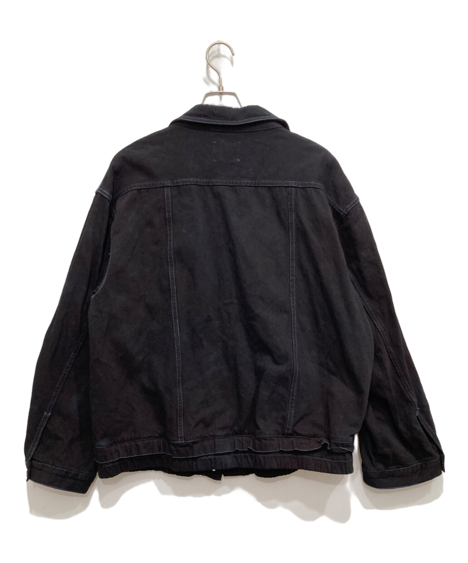 中古・古着通販】Ameri (アメリ) OVER SIZE DENIM JACKET ブラック