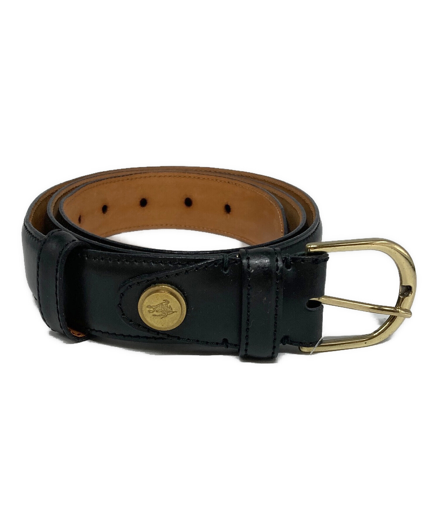 中古・古着通販】Burberry's (バーバリーズ) レザーベルト ブラック