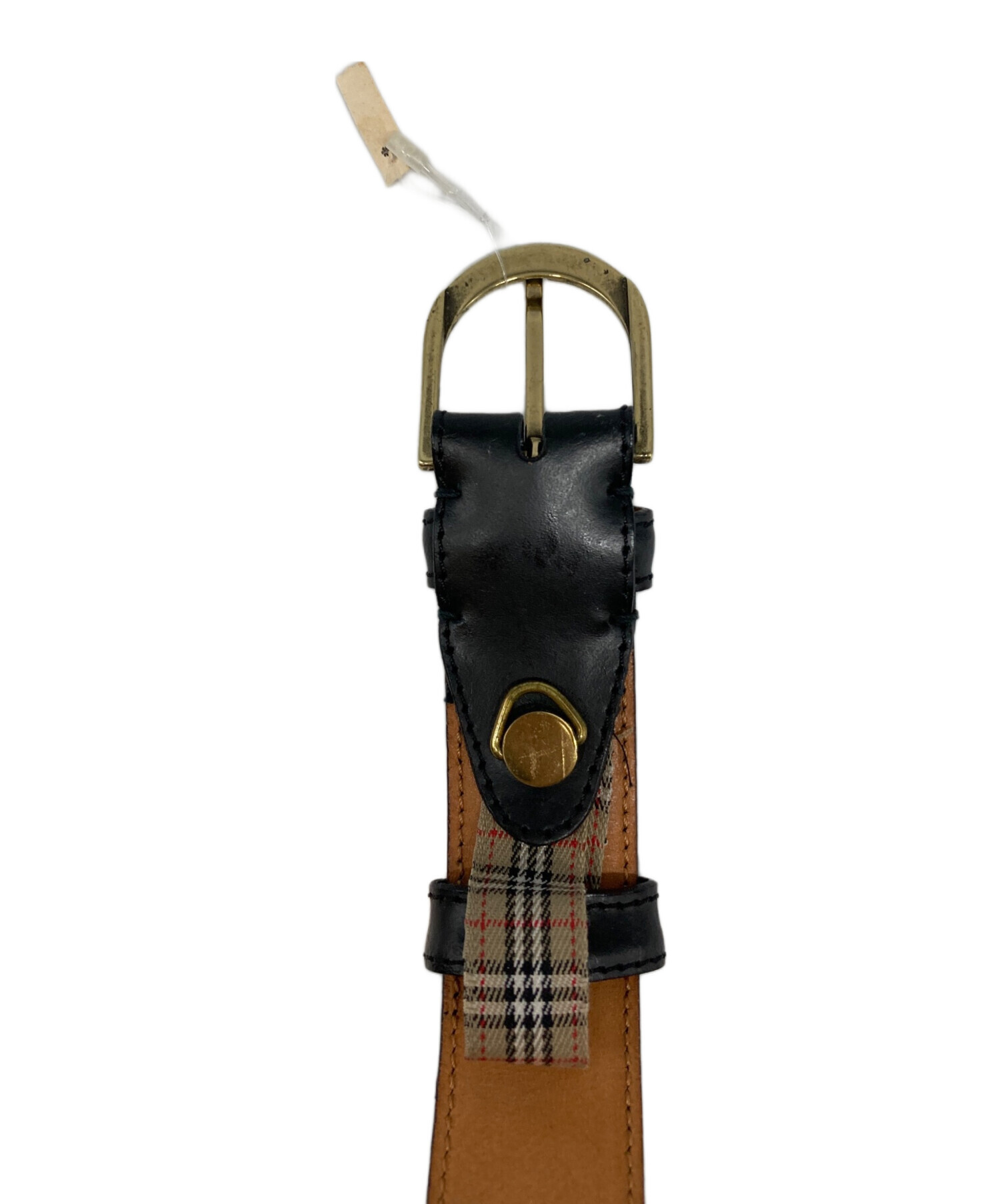 中古・古着通販】Burberry's (バーバリーズ) レザーベルト ブラック