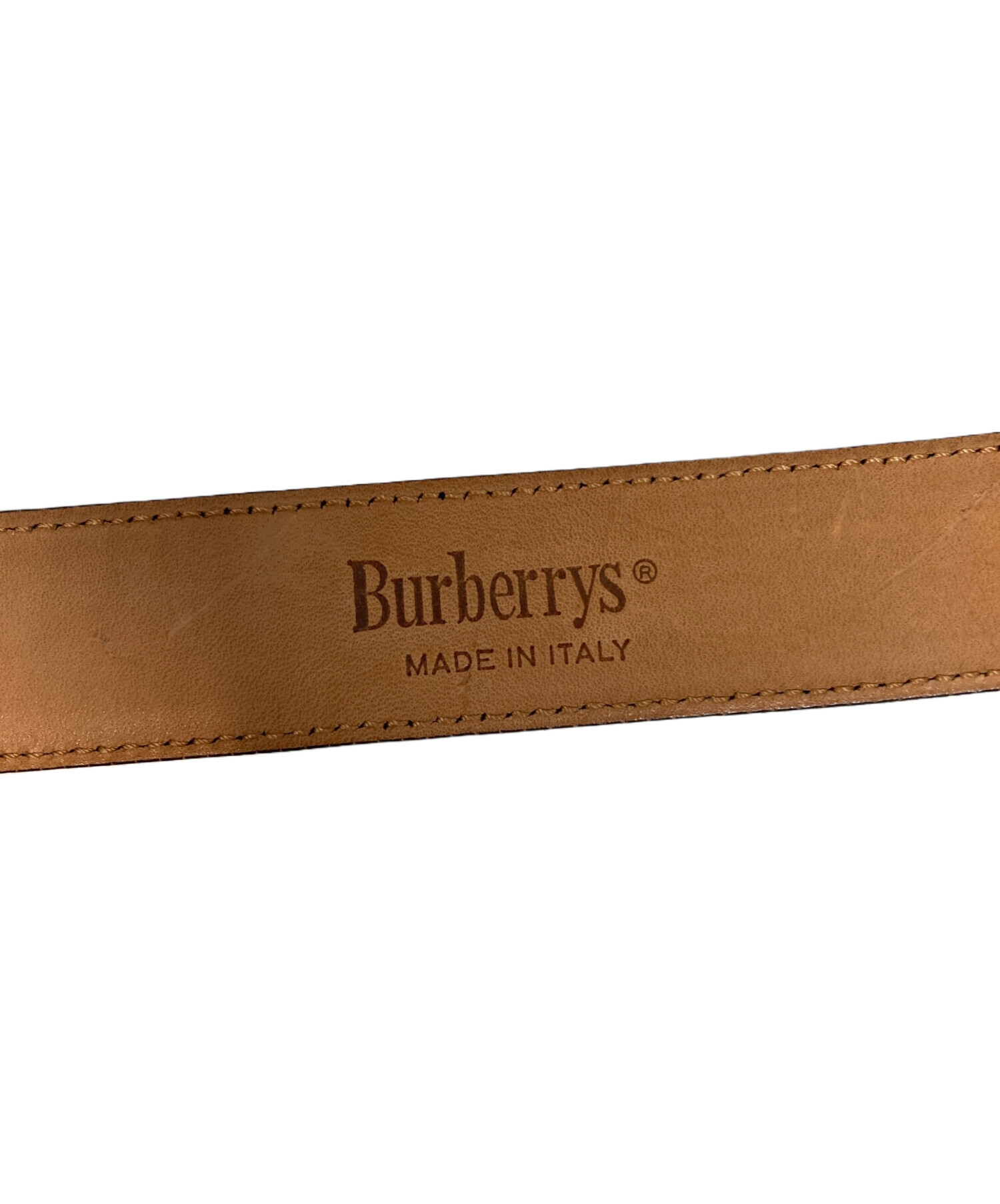 中古・古着通販】Burberry's (バーバリーズ) レザーベルト ブラック