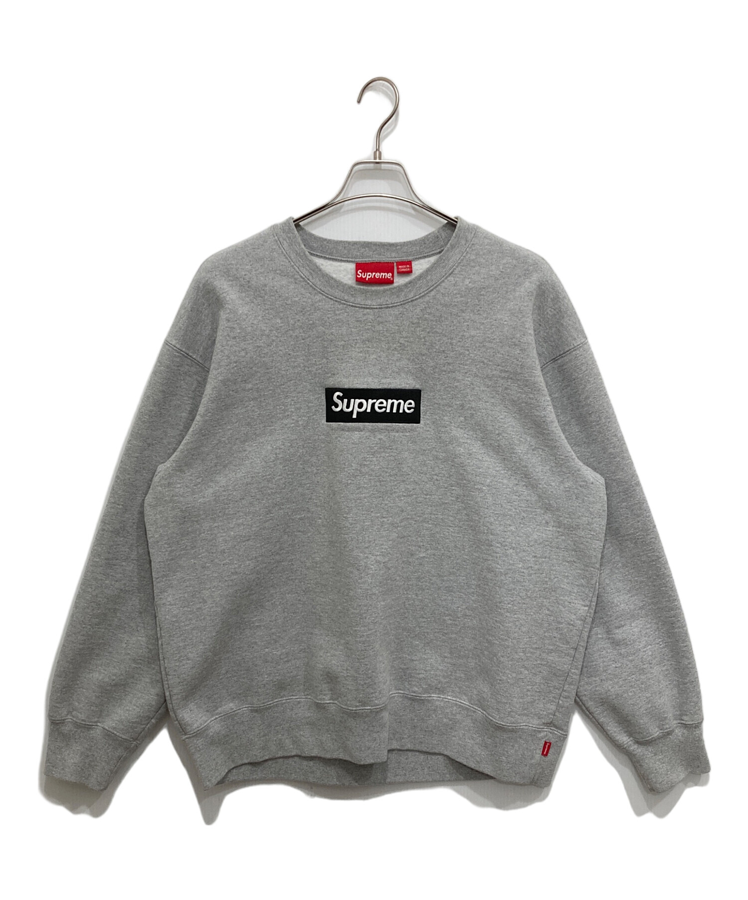 中古・古着通販】SUPREME (シュプリーム) Box Logo Crewneck グレー 