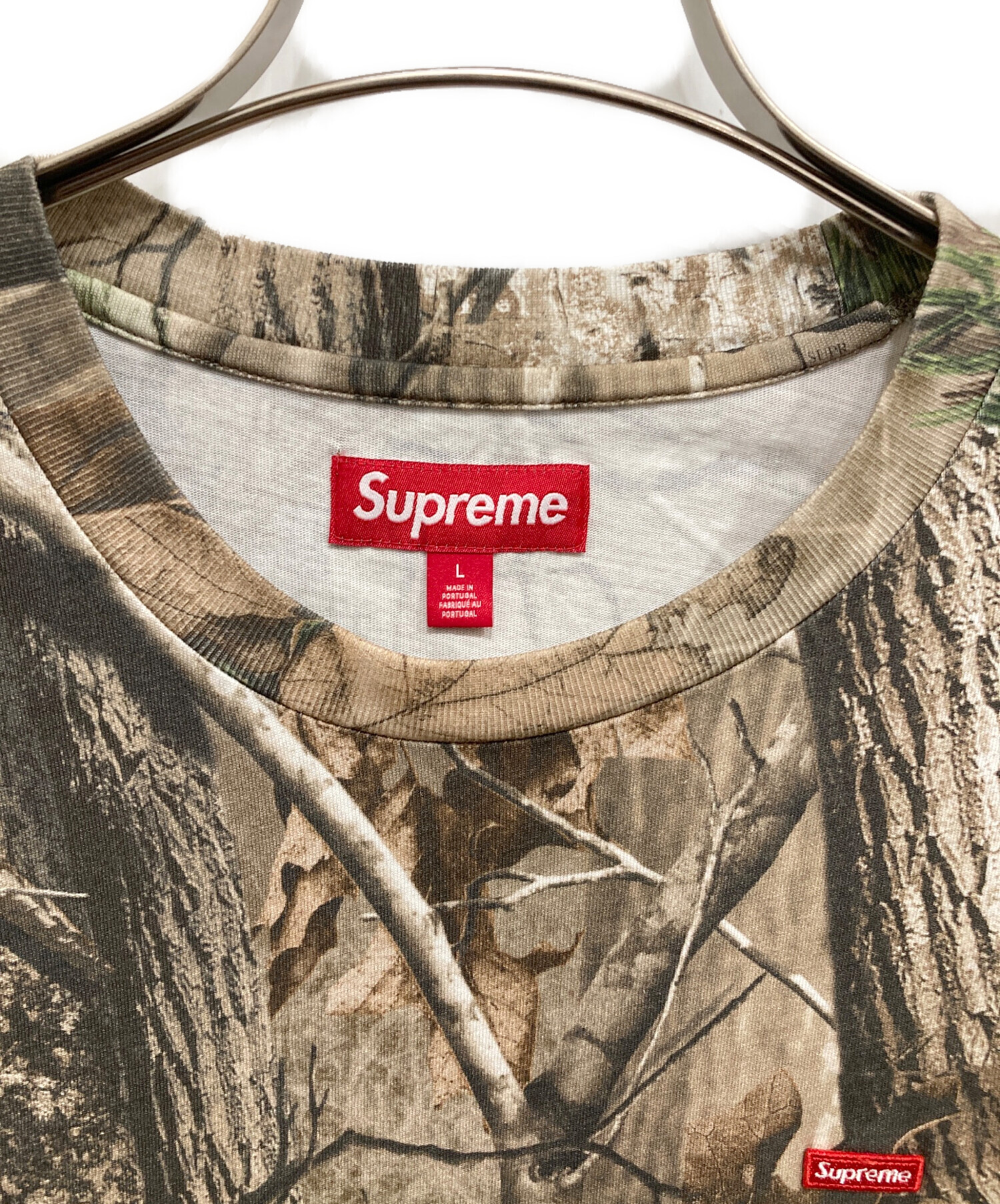 トップス supreme small box tee 24fw realtree XL 中古・古着通販】Supreme (シュプリーム) Small Box L／S Tee Realtree