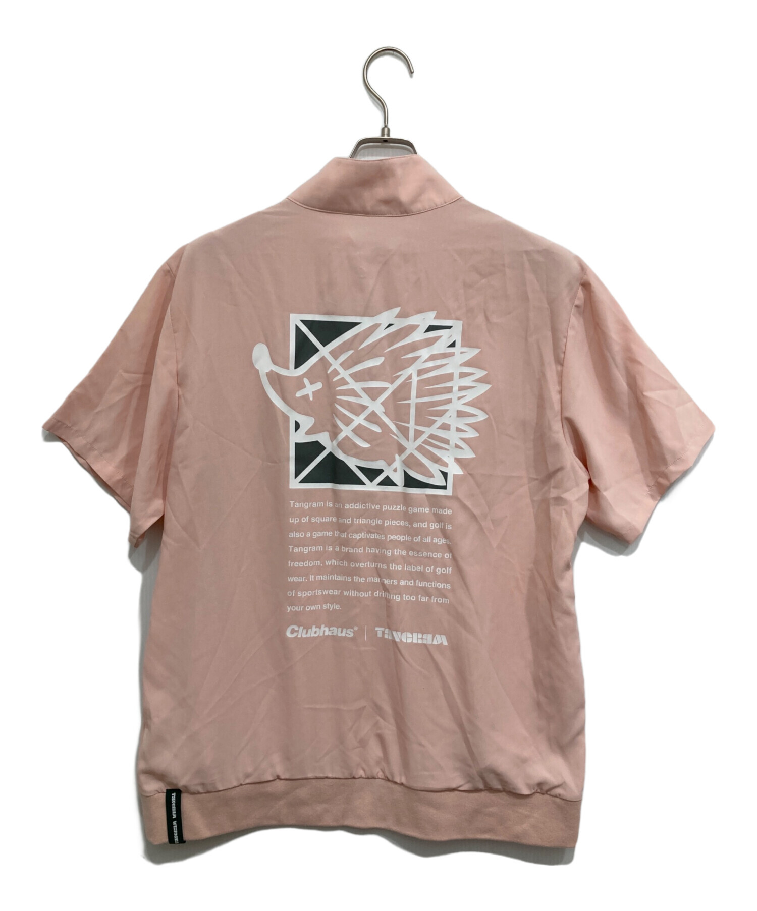TANGRAM タングラム 半袖 トップス ハーフジップ 防風 Mサイズ 中古・古着通販】tangram (タングラム) CLUBHAUS (クラブハウス) HALF