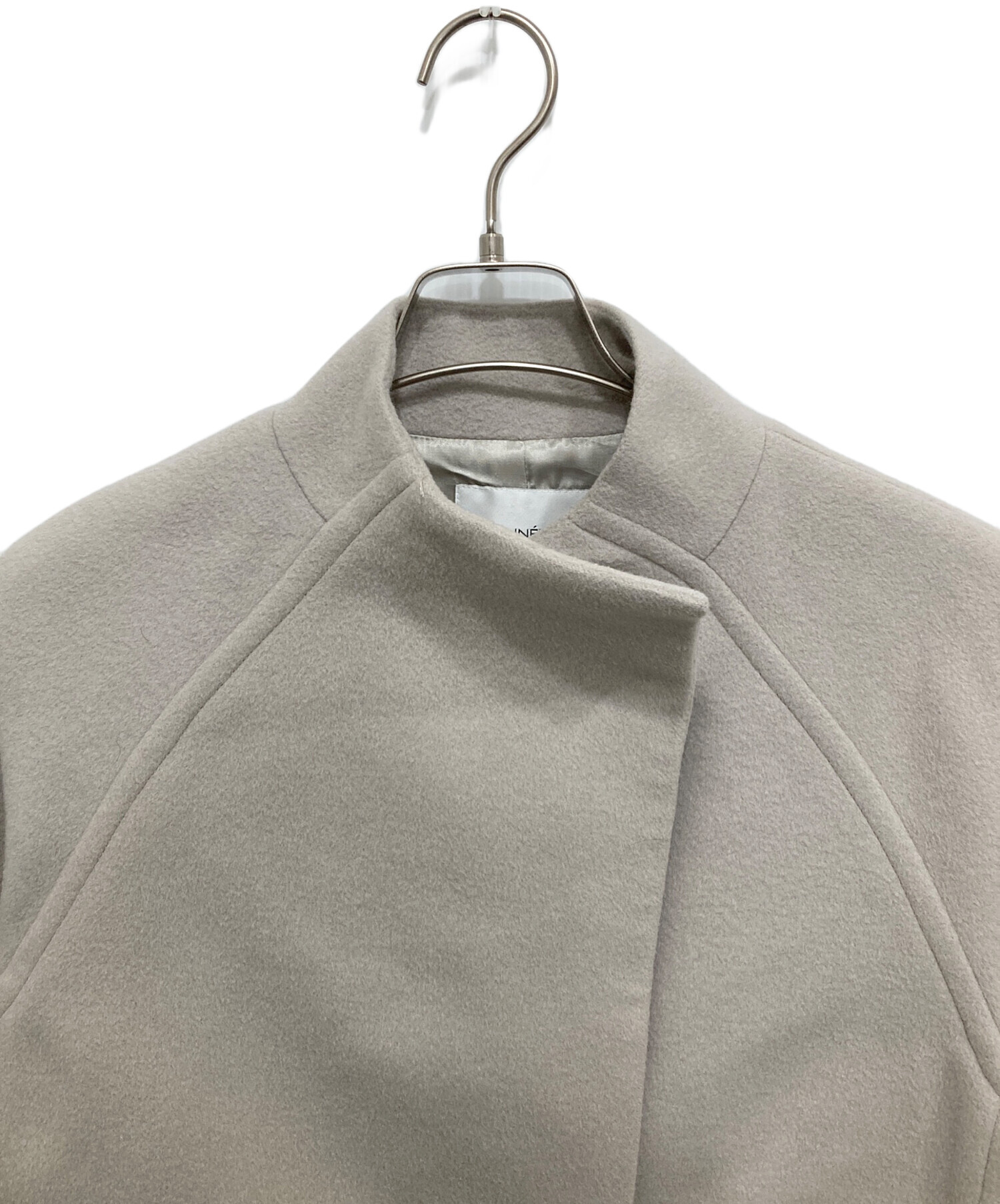 中古・古着通販】INED (イネド) アンゴラウールロングコート グレー
