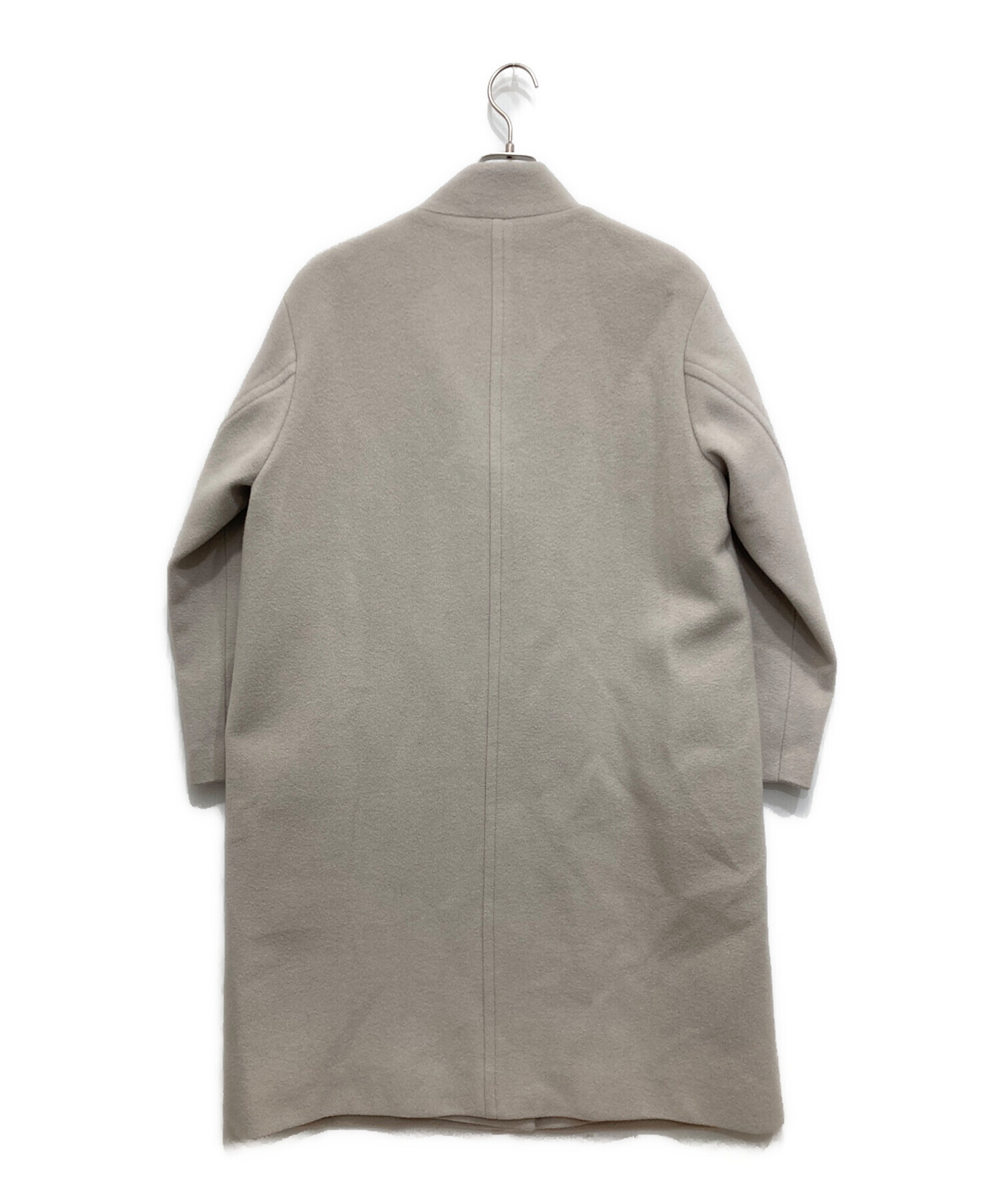 中古・古着通販】INED (イネド) アンゴラウールロングコート グレー