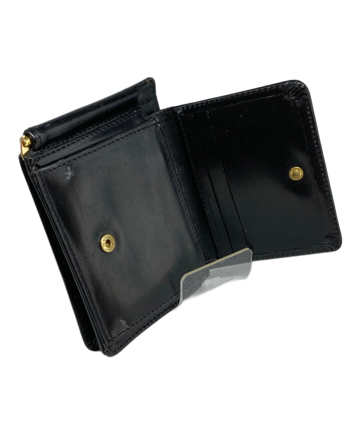 GLEN グレンロイヤル マネークリップ 二つ折り財布 黒 中古・古着通販】GLENROYAL (グレンロイヤル) マネークリップ付き2