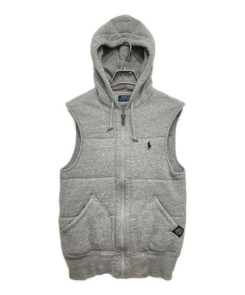 ポロ ラルフローレン　中綿入り スウェットベスト グレー 中古・古着通販】POLO RALPH LAUREN (ポロ・ラルフローレン) 中綿