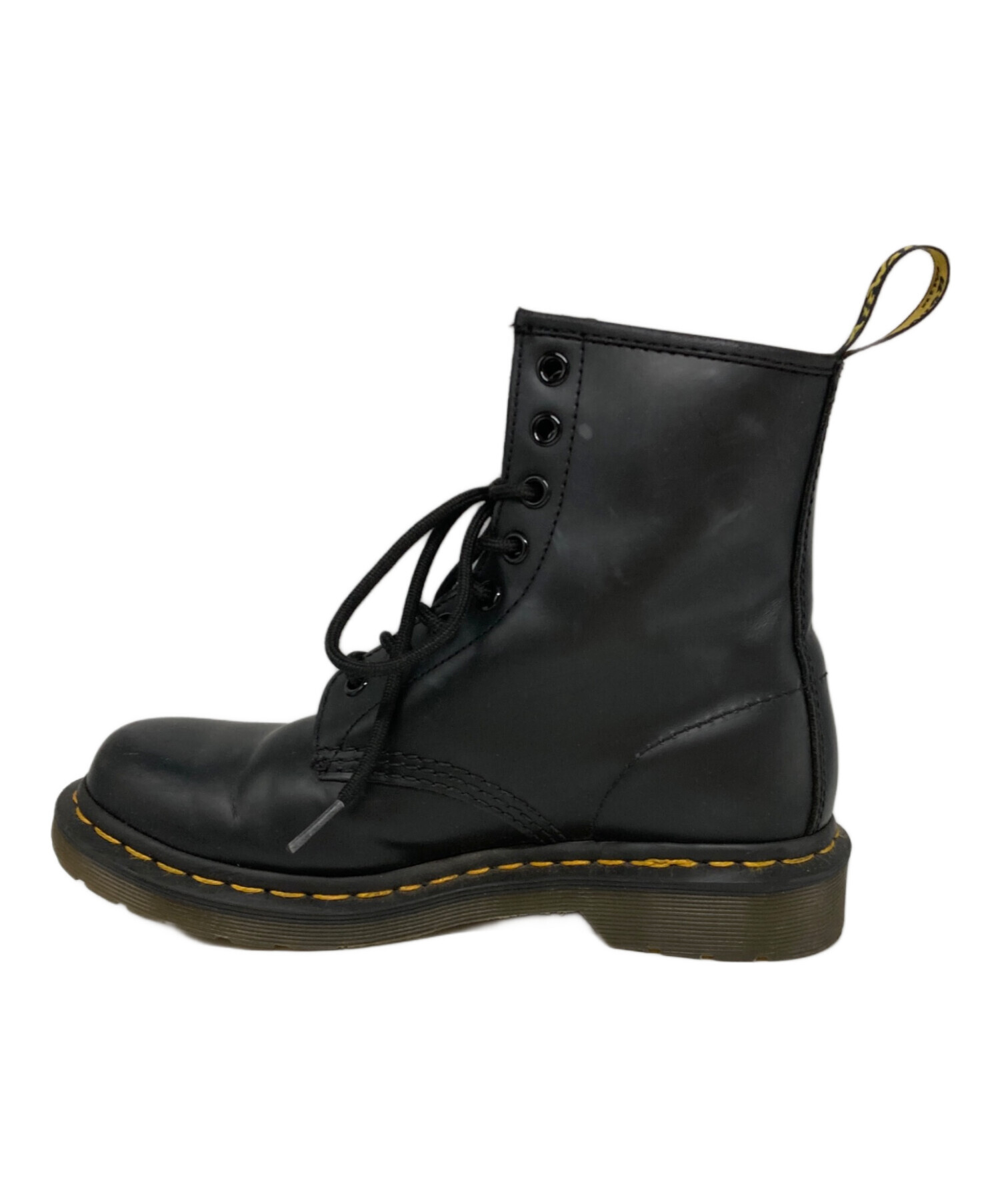 Dr. Martens 8ホール レザーブーツ ブラック UK4 中古・古着通販】Dr.Martens (ドクターマーチン) 8ホールブーツ
