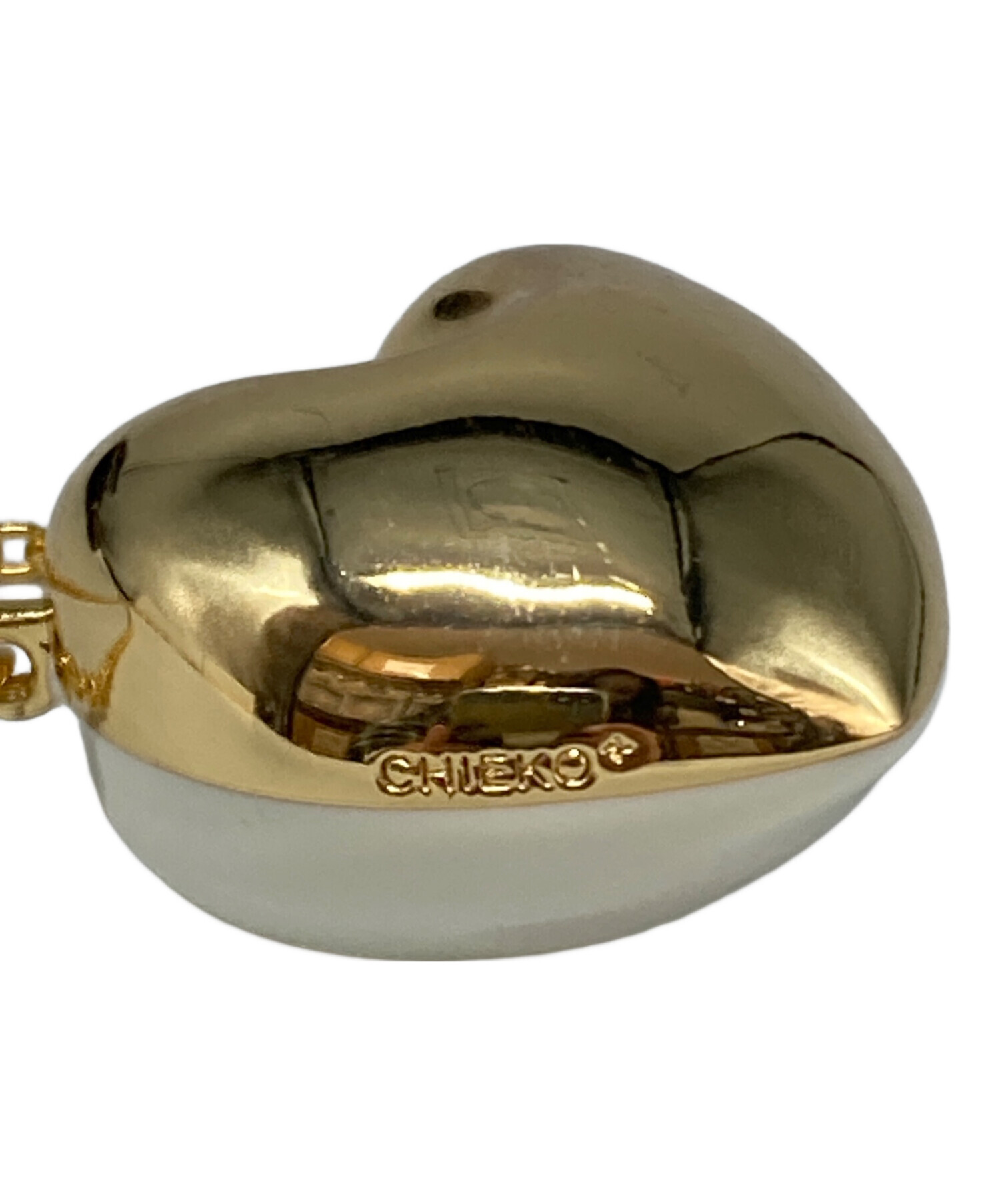 中古・古着通販】chieko + (チエコプラス) heart necklace ゴールド