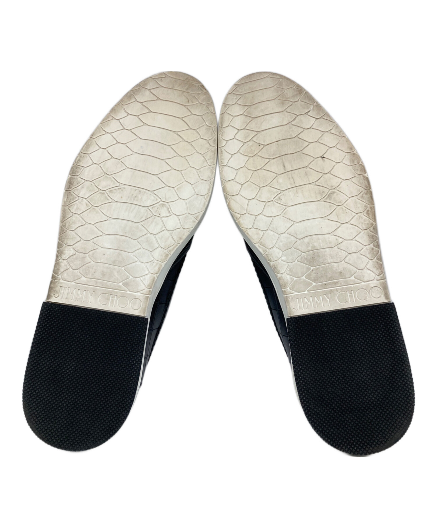 中古・古着通販】JIMMY CHOO (ジミーチュウ) クロコ型押しスリッポン 