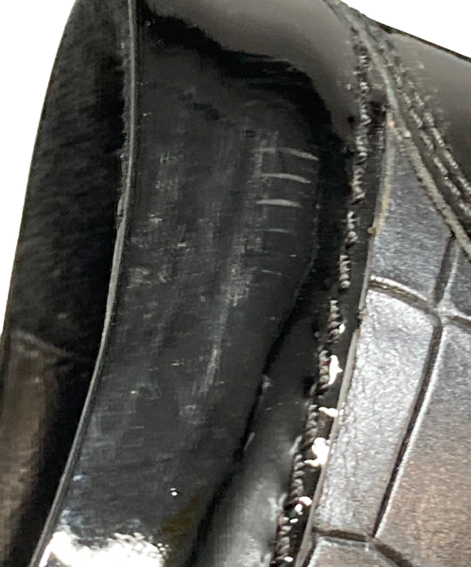 中古・古着通販】JIMMY CHOO (ジミーチュウ) クロコ型押しスリッポン 