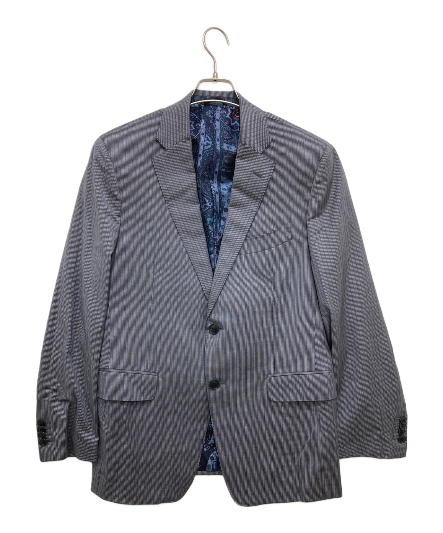 中古・古着通販】ETRO (エトロ) セットアップスーツ ブルー サイズ:50