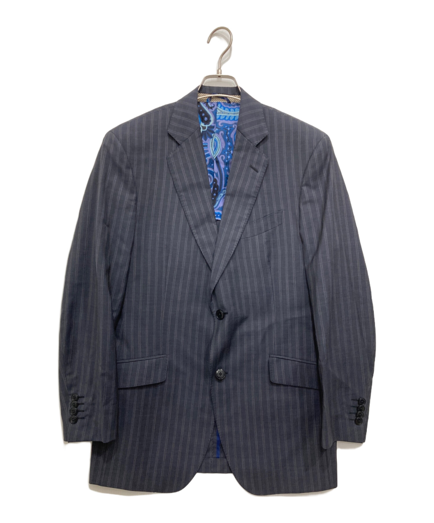 中古・古着通販】ETRO (エトロ) セットアップスーツ ネイビー サイズ