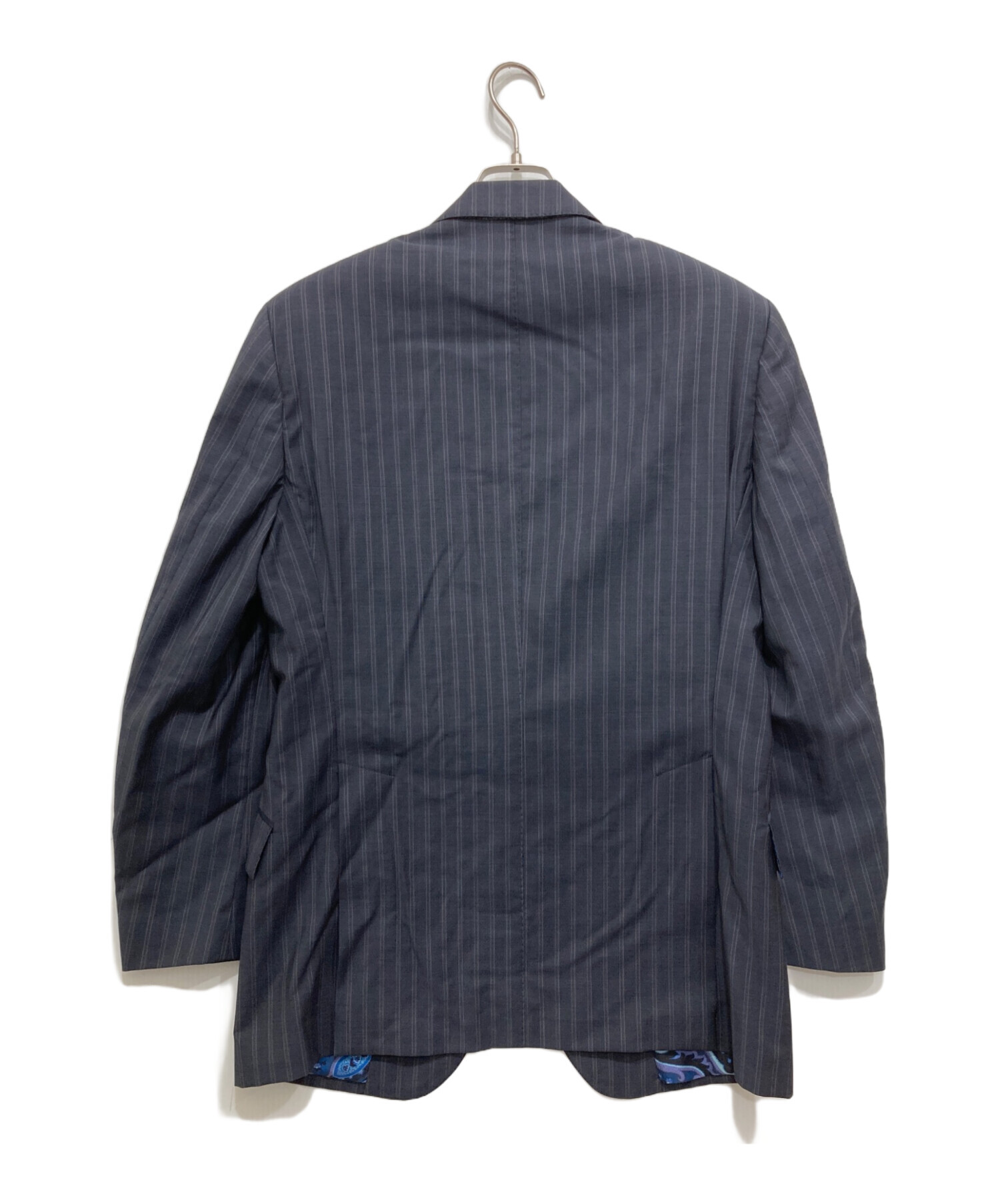 未使用品級 現行 ETRO スーツ セットアップ 46 ネイビー チェック 未使用品級 現行 ETRO スーツ セットアップ 46 ネイビー チェック