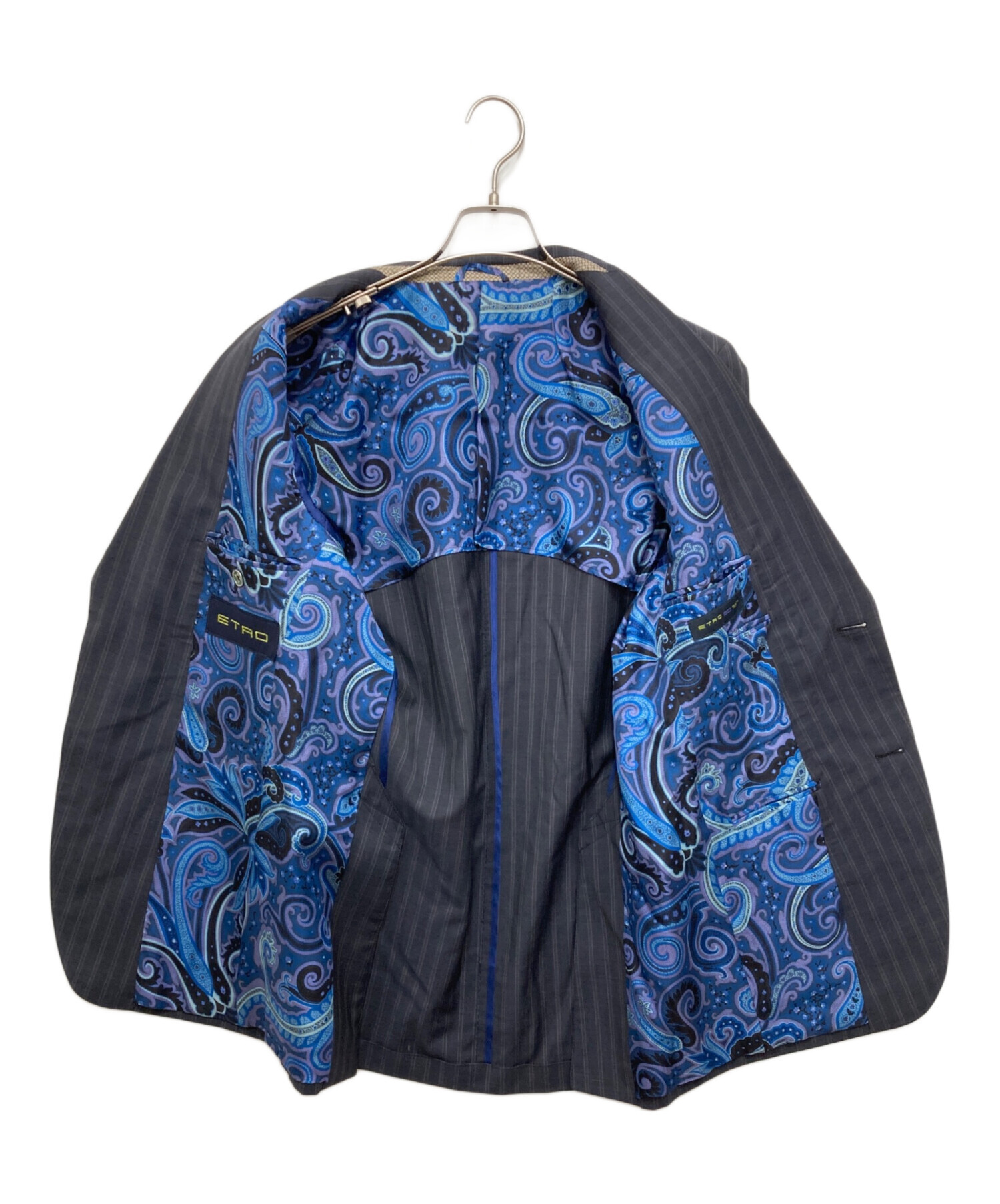 中古・古着通販】ETRO (エトロ) セットアップスーツ ネイビー サイズ