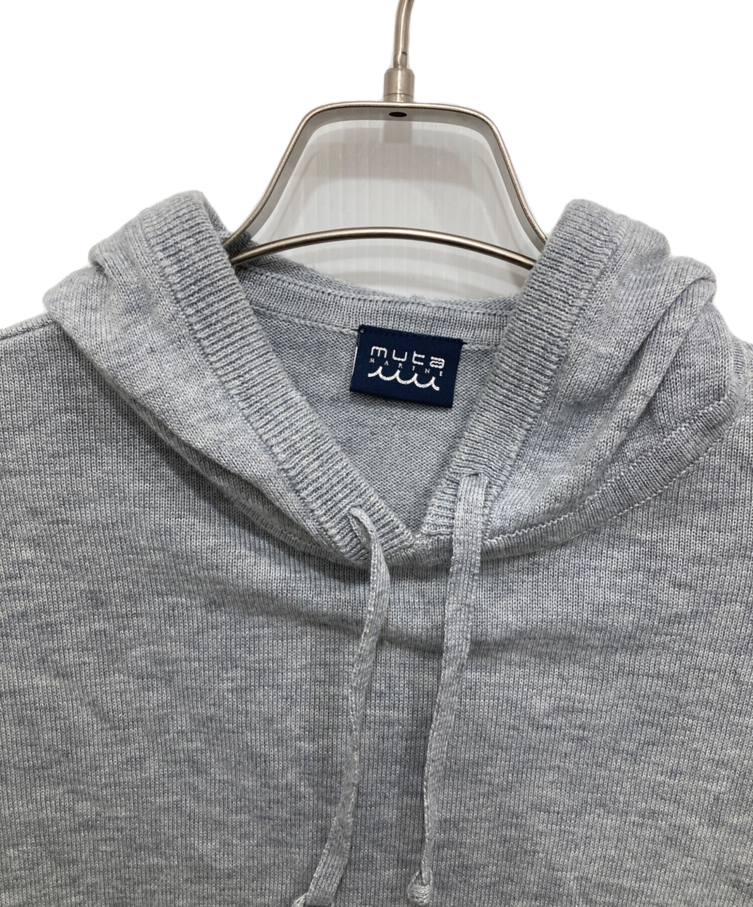 中古・古着通販】muta MARINE (ムータマリン) ニットパーカー グレー