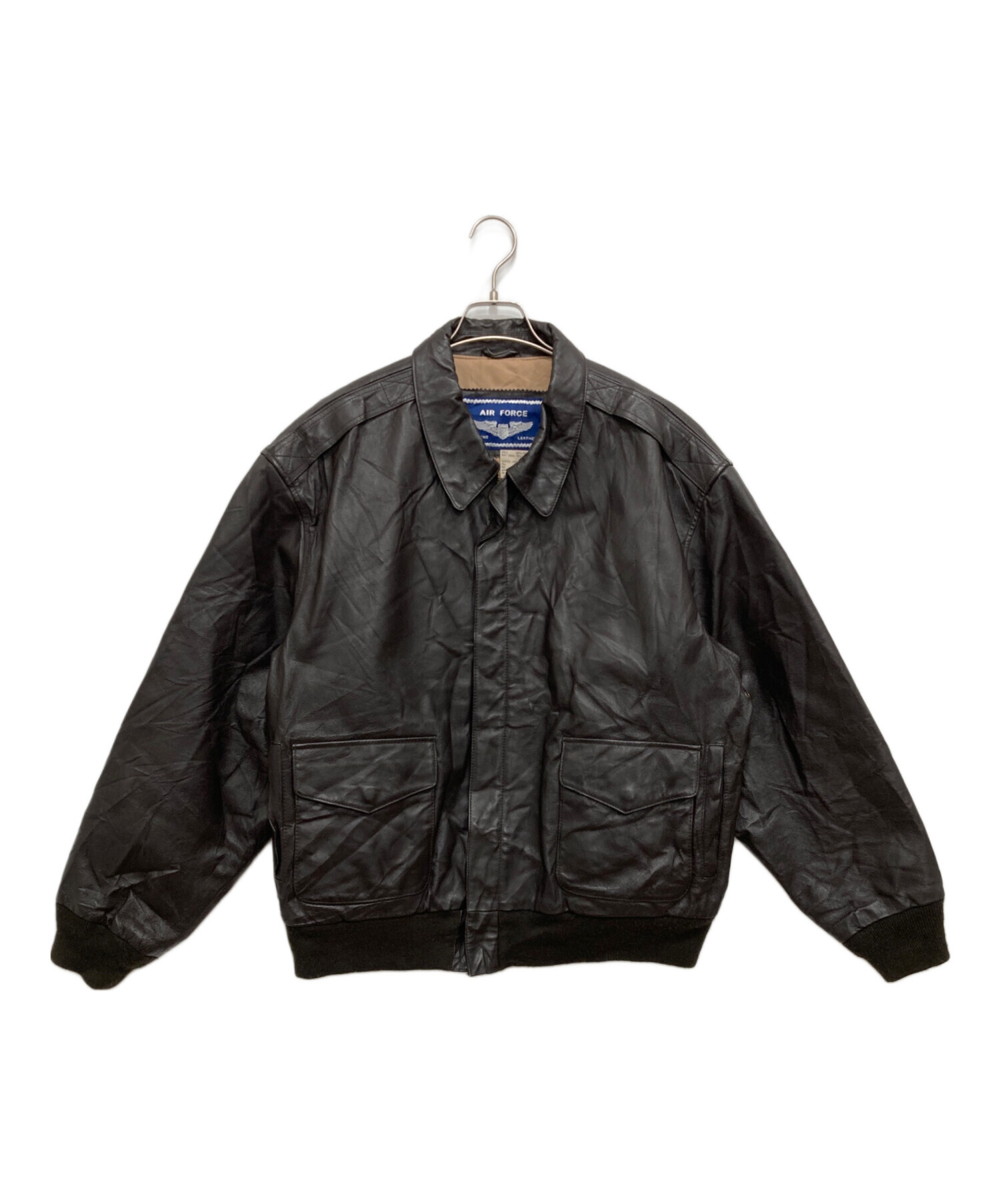 中古・古着通販】AIRBORNE (エアボーン) レザーフライトジャケット