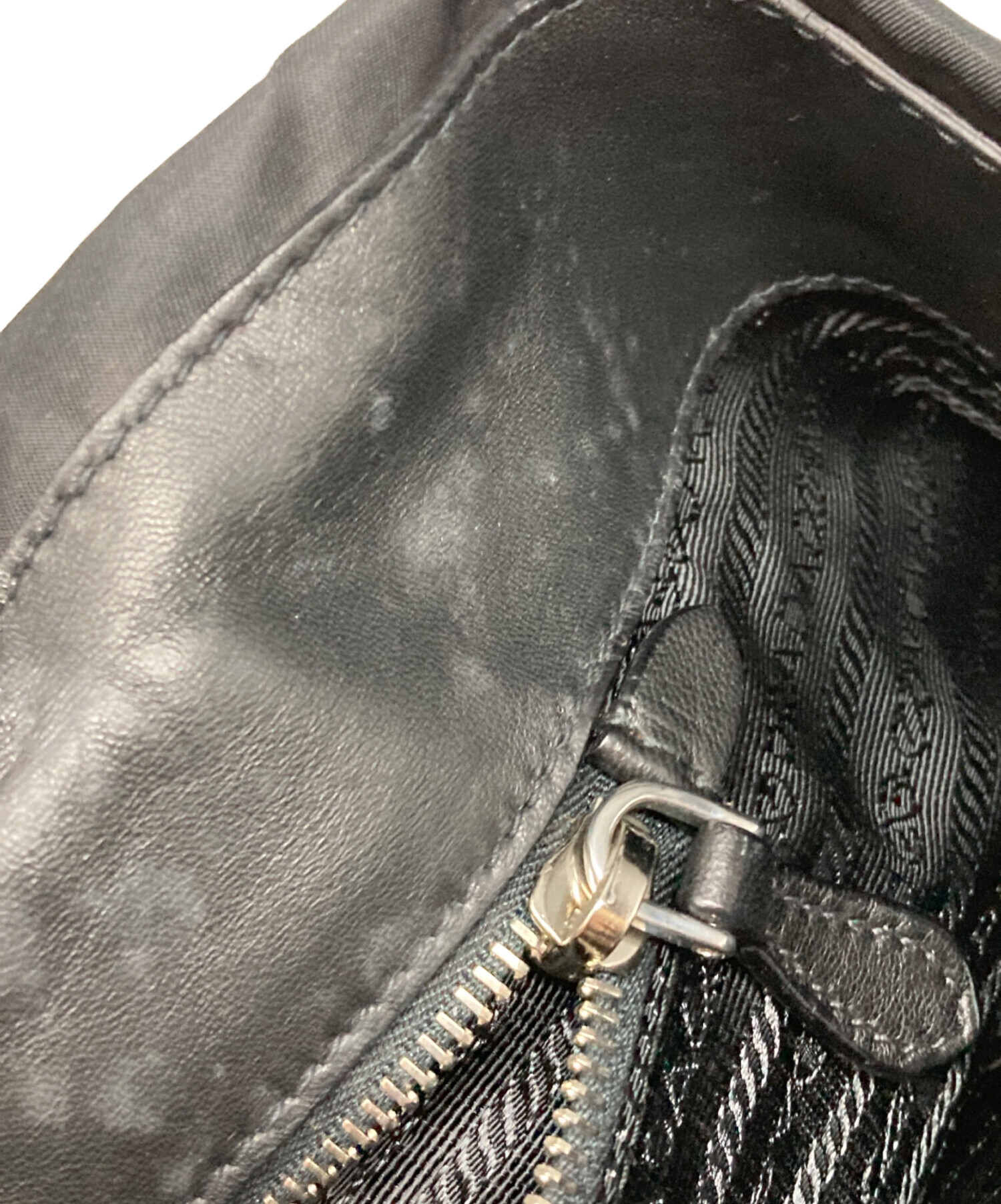 中古・古着通販】PRADA (プラダ) リボントートバッグ ブラック