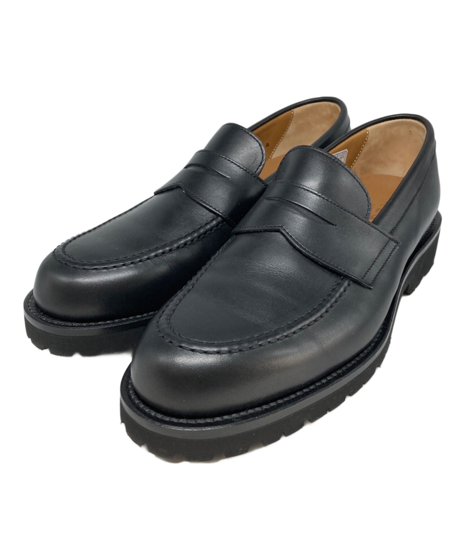 24.5 未使用 REGAL ローファー 黒 レザー メンズ レディース 中古・古着通販】REGAL (リーガル) ローファー ブラック サイズ:24