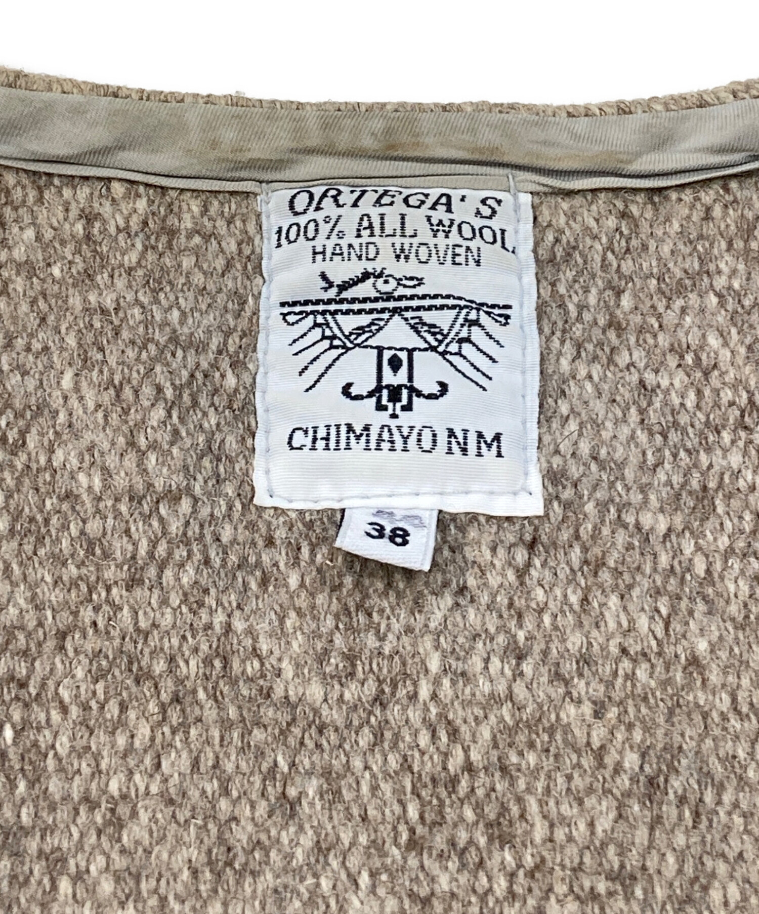 中古・古着通販】ORTEGA'S (オルテガ) チマヨベスト ベージュ サイズ