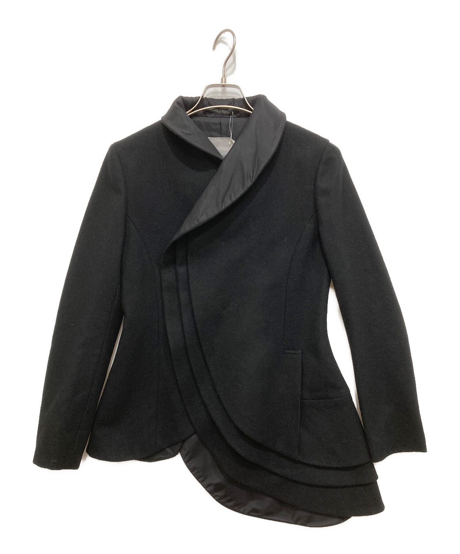 ヨウジヤマモト FEMMEファム ウール バック変形ジャケット 中古・古着通販】YOHJI YAMAMOTO FEMME (ヨウジヤマモトファム) ウール