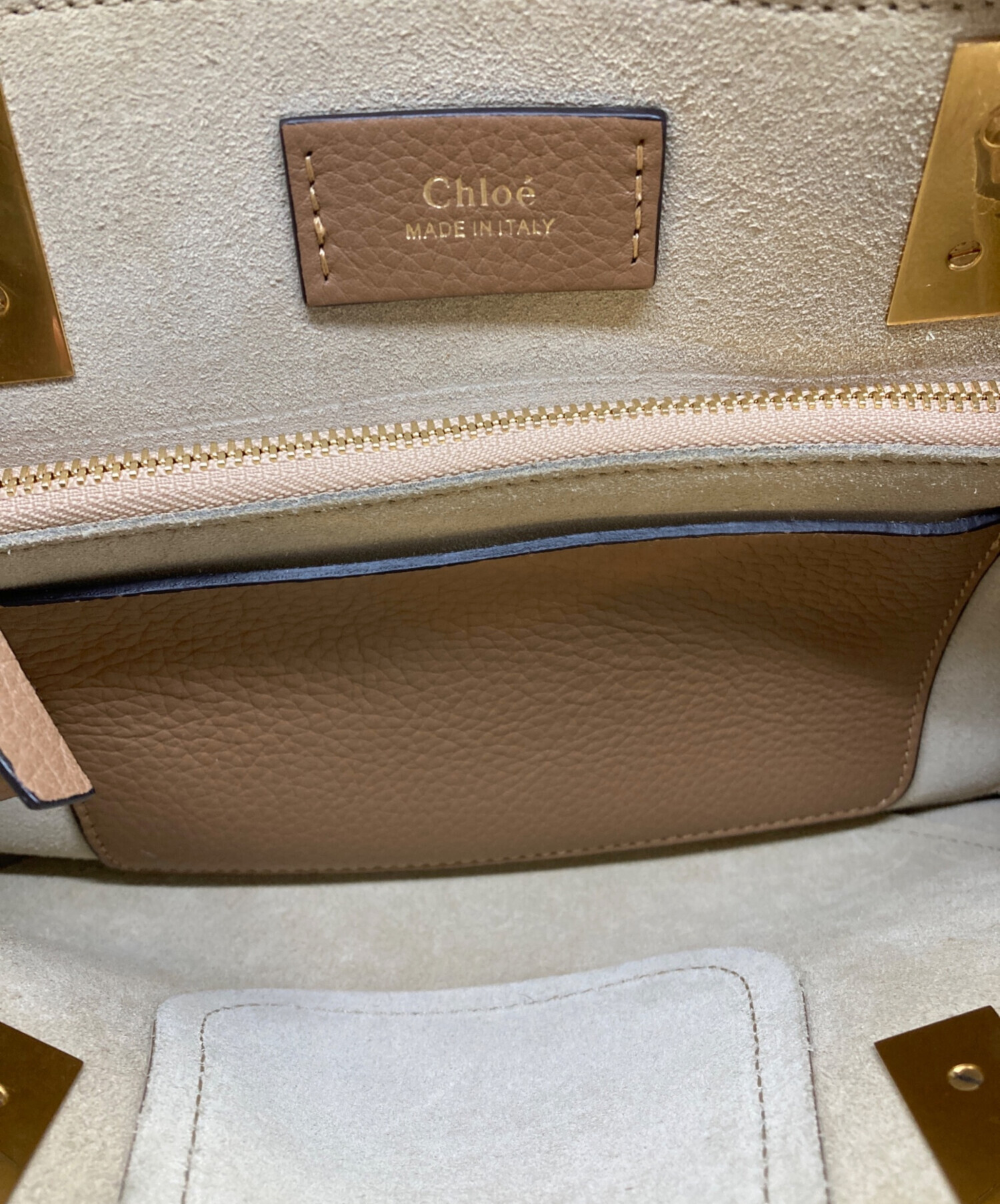 中古・古着通販】Chloe (クロエ) HAYLEY/2WAYトートバッグ ベージュ