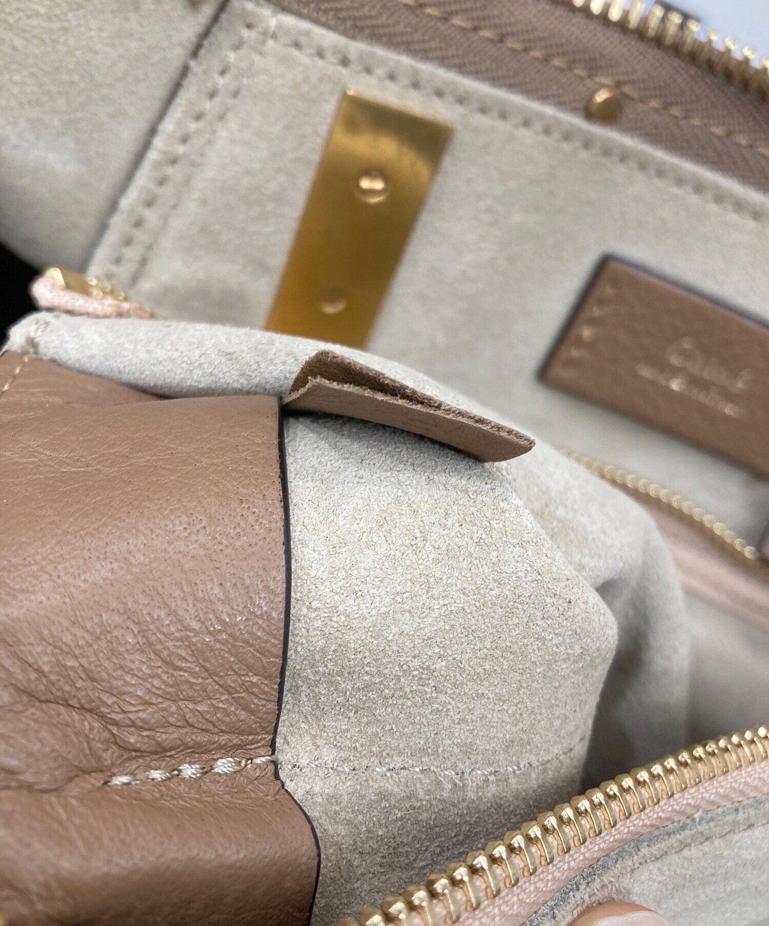 中古・古着通販】Chloe (クロエ) HAYLEY/2WAYトートバッグ ベージュ