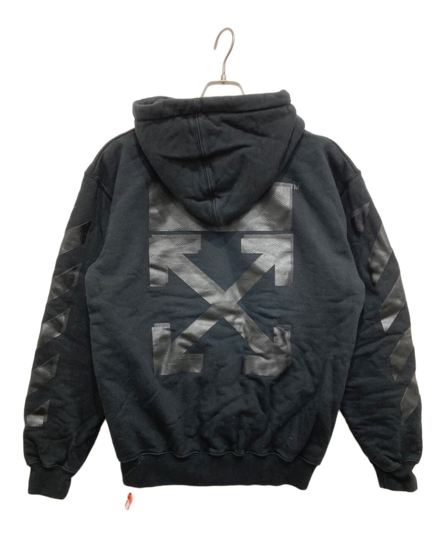 OFF-WHITE クロスアロー 両面ロゴ パーカー 中古・古着通販】OFFWHITE (オフホワイト) クロスアローロゴパーカー